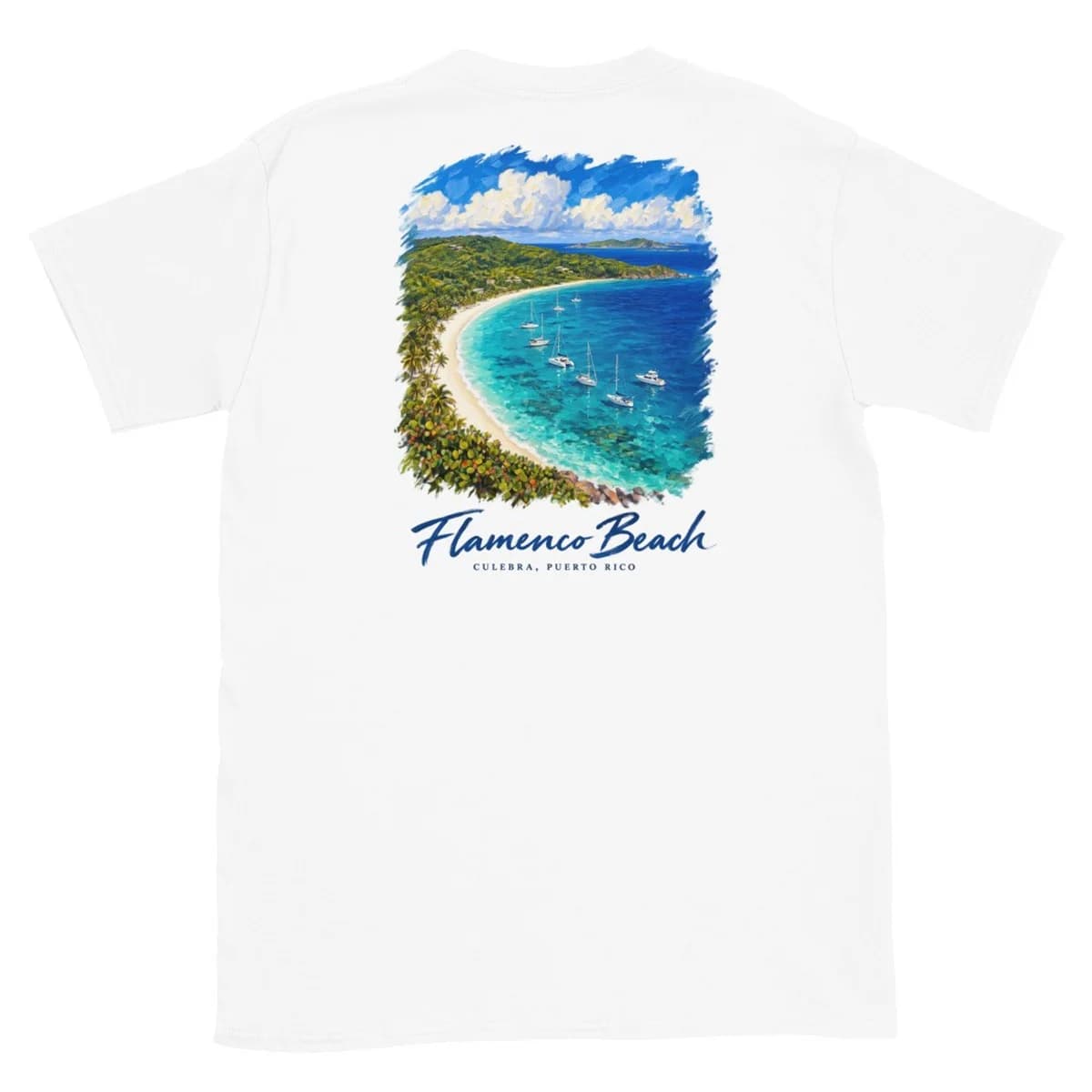 Flamenco Beach Painting Tee (Tee)