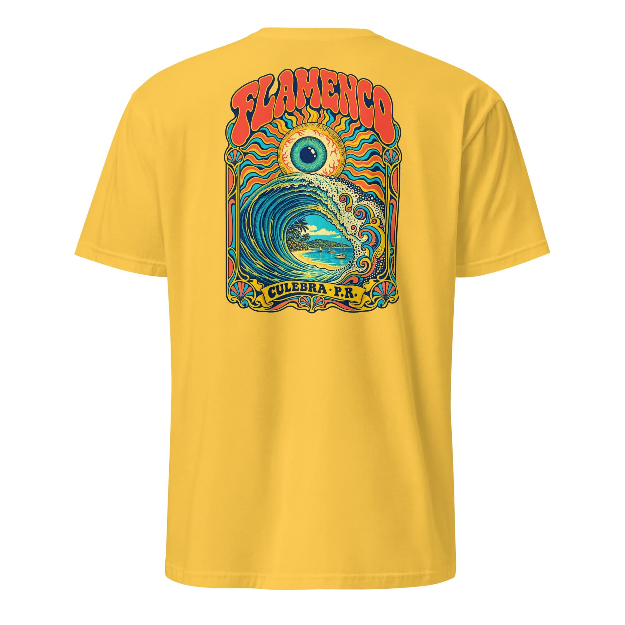 Flamenco Psychedelic Wave Tee thumbnail, Daisy