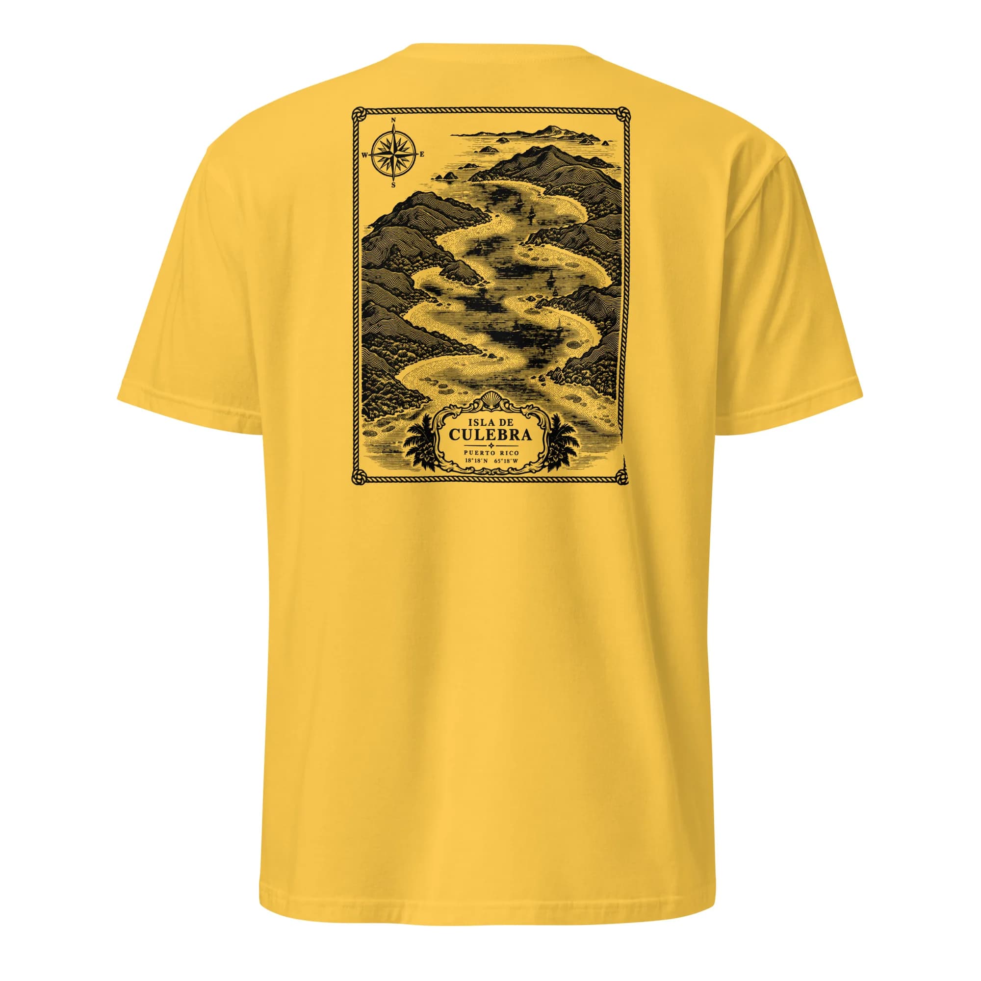Isla de Culebra Nautical Chart Tee (Tee)