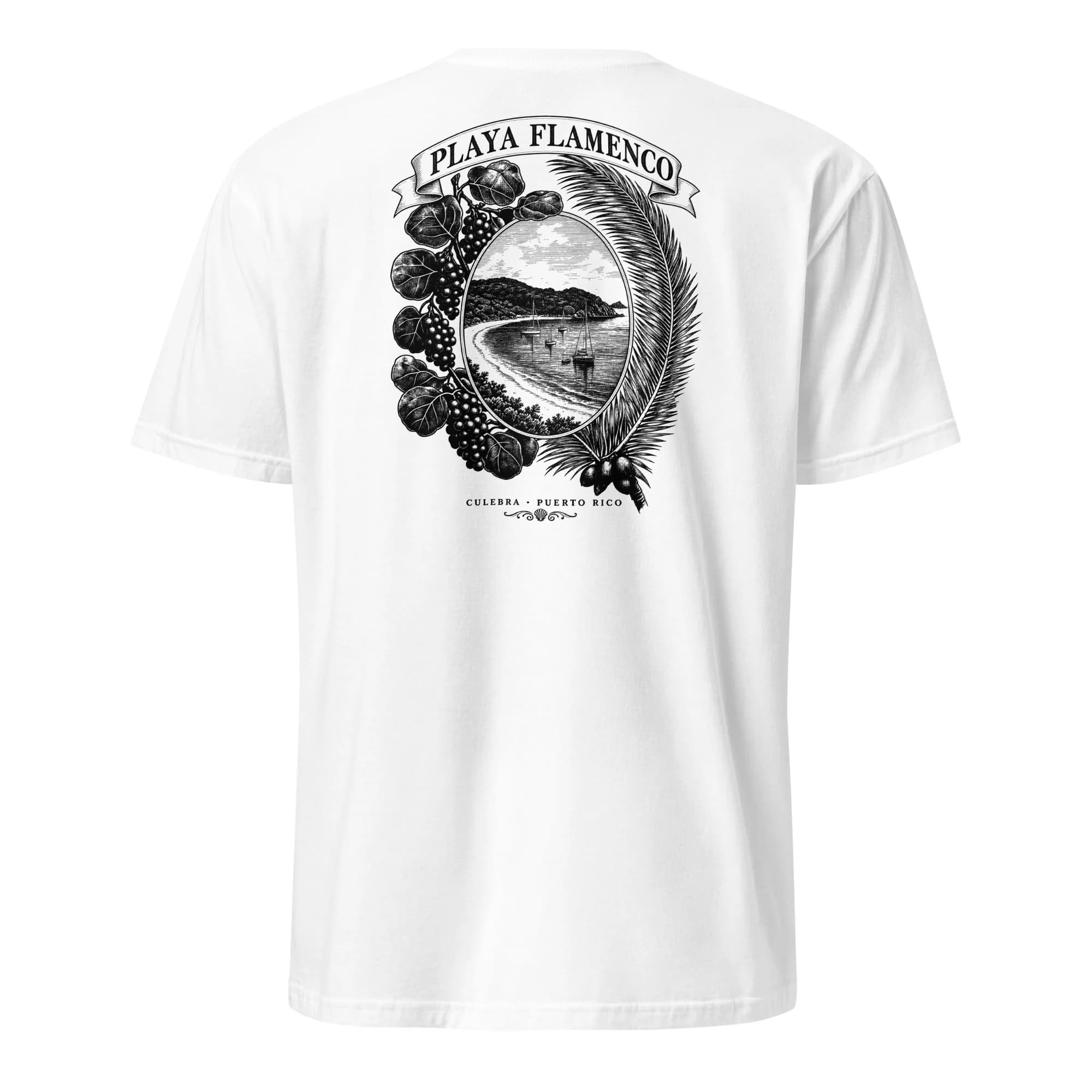 Playa Flamenco Botanical Tee thumbnail, White