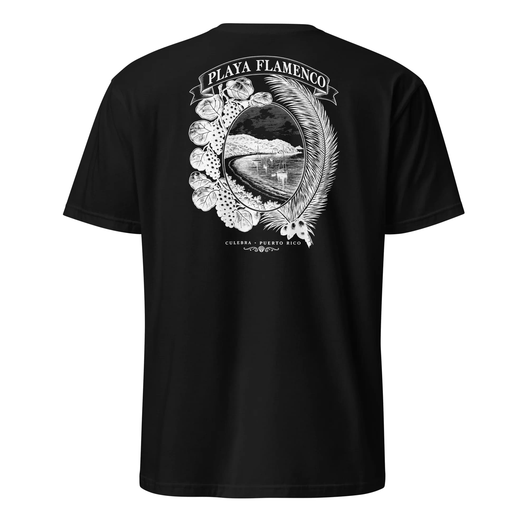 Playa Flamenco Botanical Tee thumbnail, Black