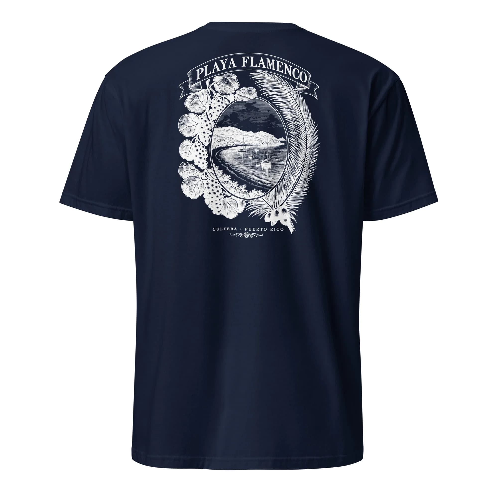 Playa Flamenco Botanical Tee thumbnail, Navy
