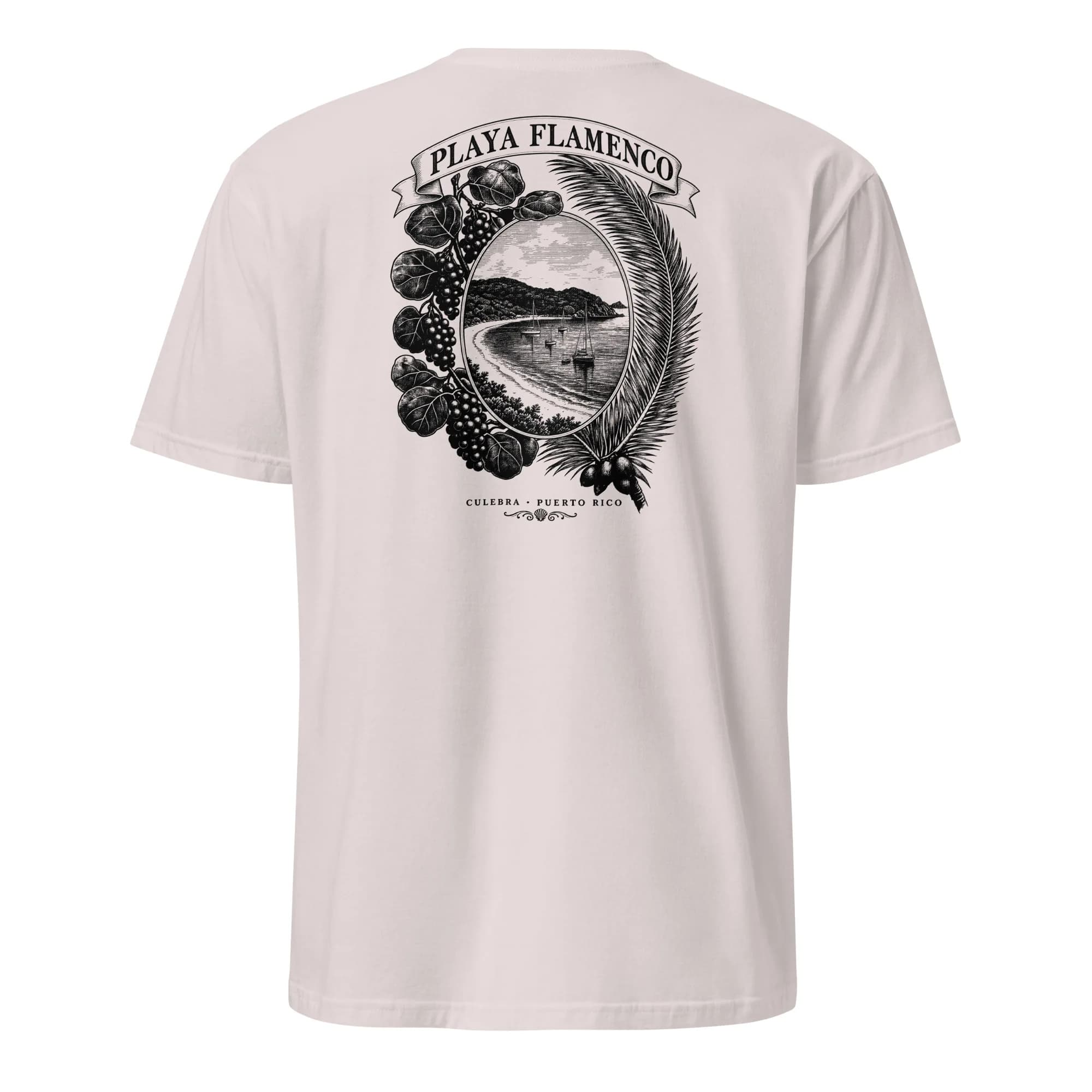 Playa Flamenco Botanical Tee thumbnail, Ice Grey