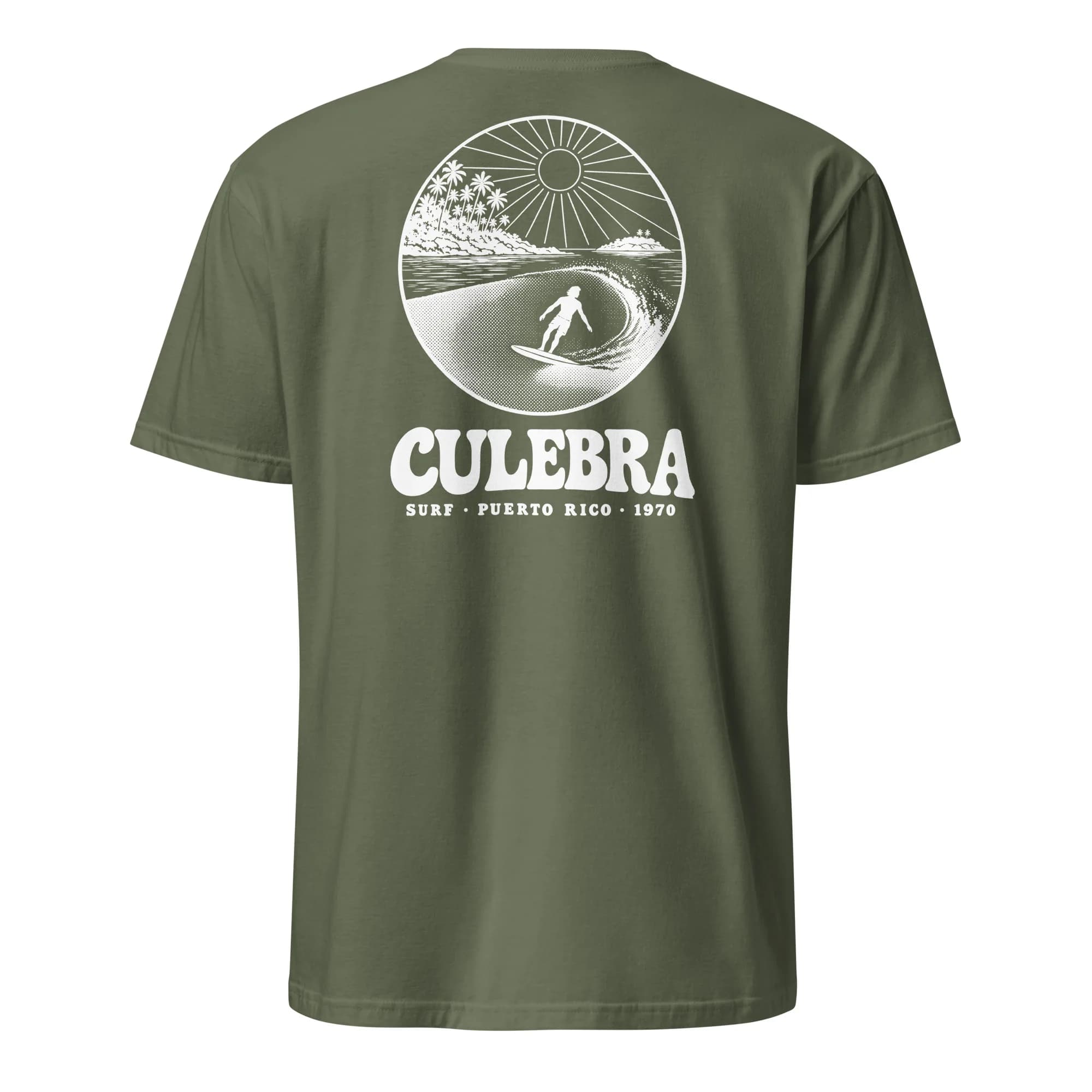 Culebra Surf 1970 Tee thumbnail, Military Green