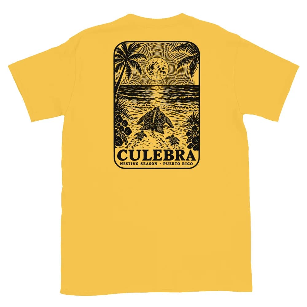 Culebra Turtle Nesting Moon Tee thumbnail, Daisy (back)