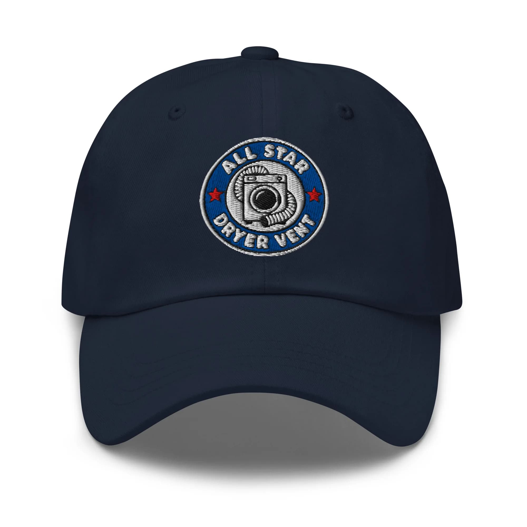 All Star Dryer Vent Embroidered Dad Hat thumbnail, Navy