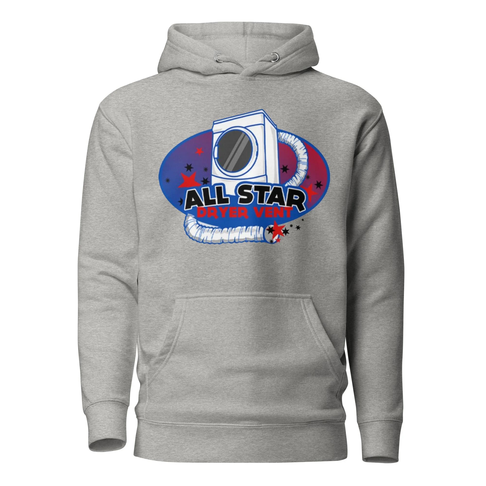 All Star Dryer Vent Logo Hoodie thumbnail, Carbon Grey