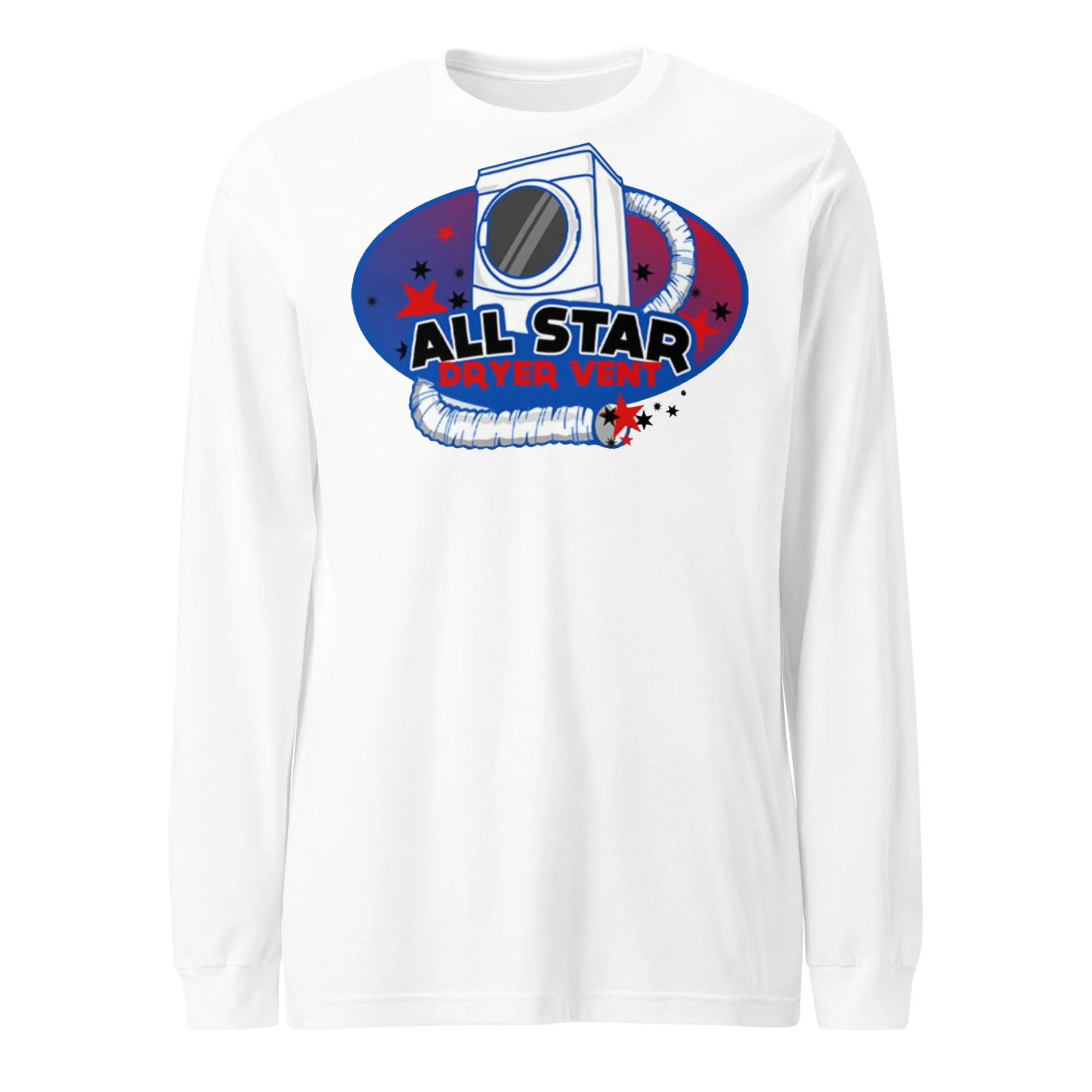 All Star Dryer Vent Logo Long Sleeve Tee thumbnail, White