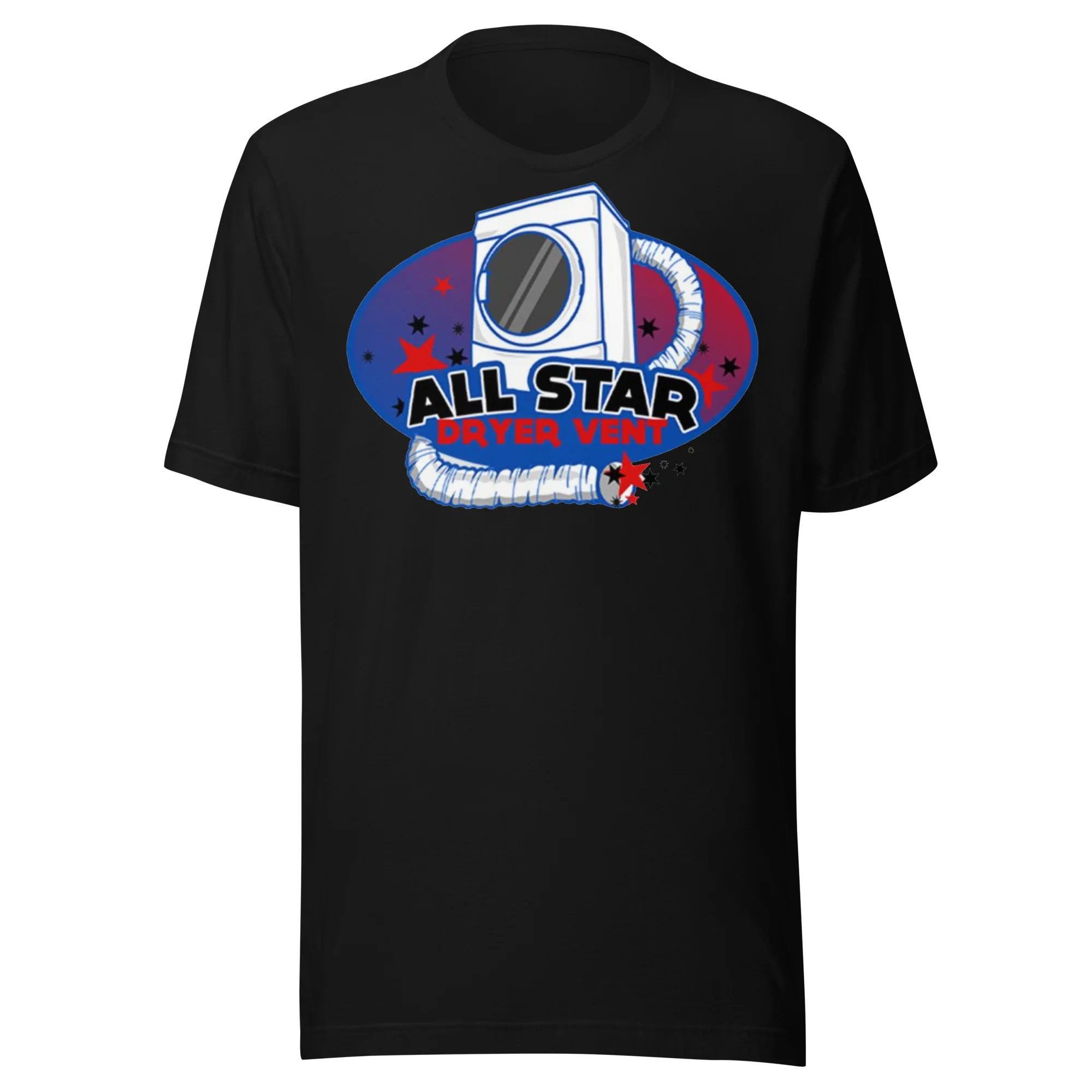 All Star Dryer Vent Logo Tee — Black