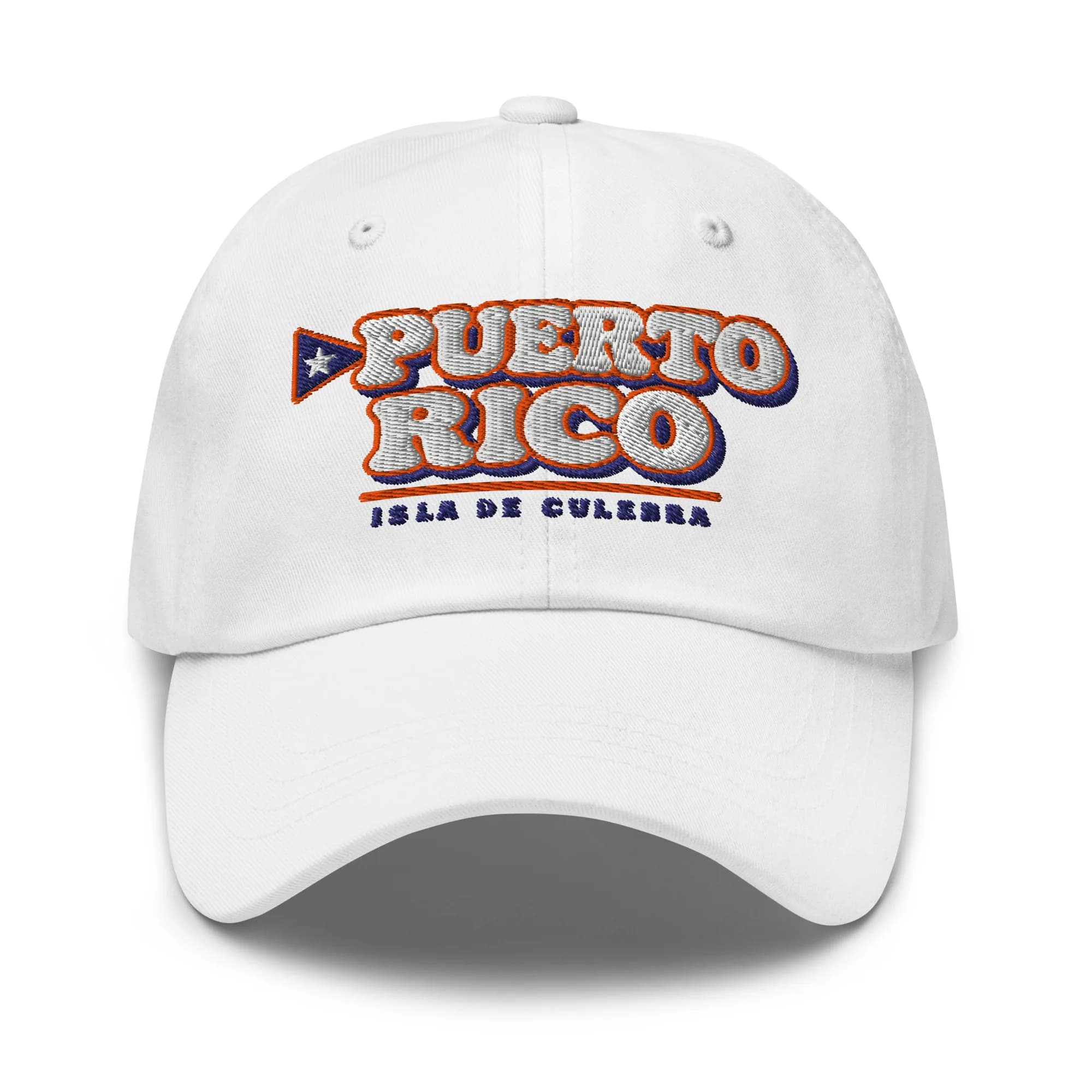 Puerto Rico Bubble Letter Dad Hat (Dad hat)