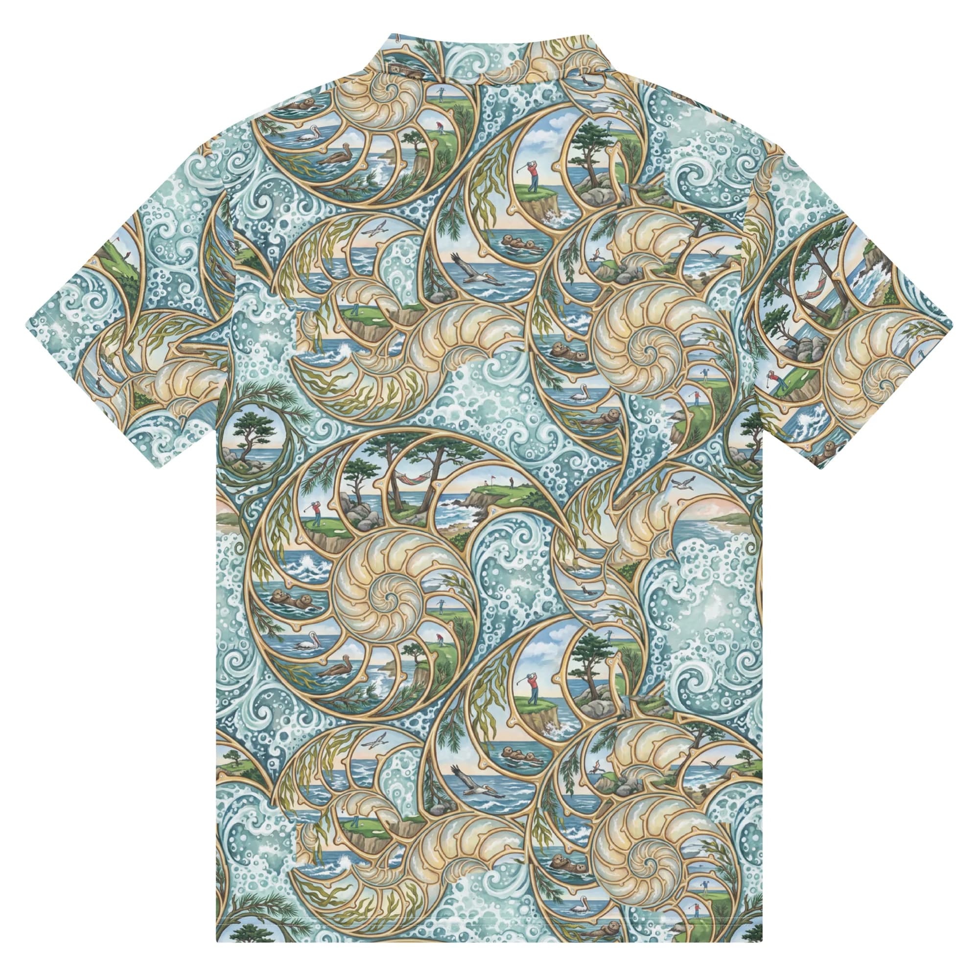 Monterey Nautilus Golf Polo thumbnail, Back