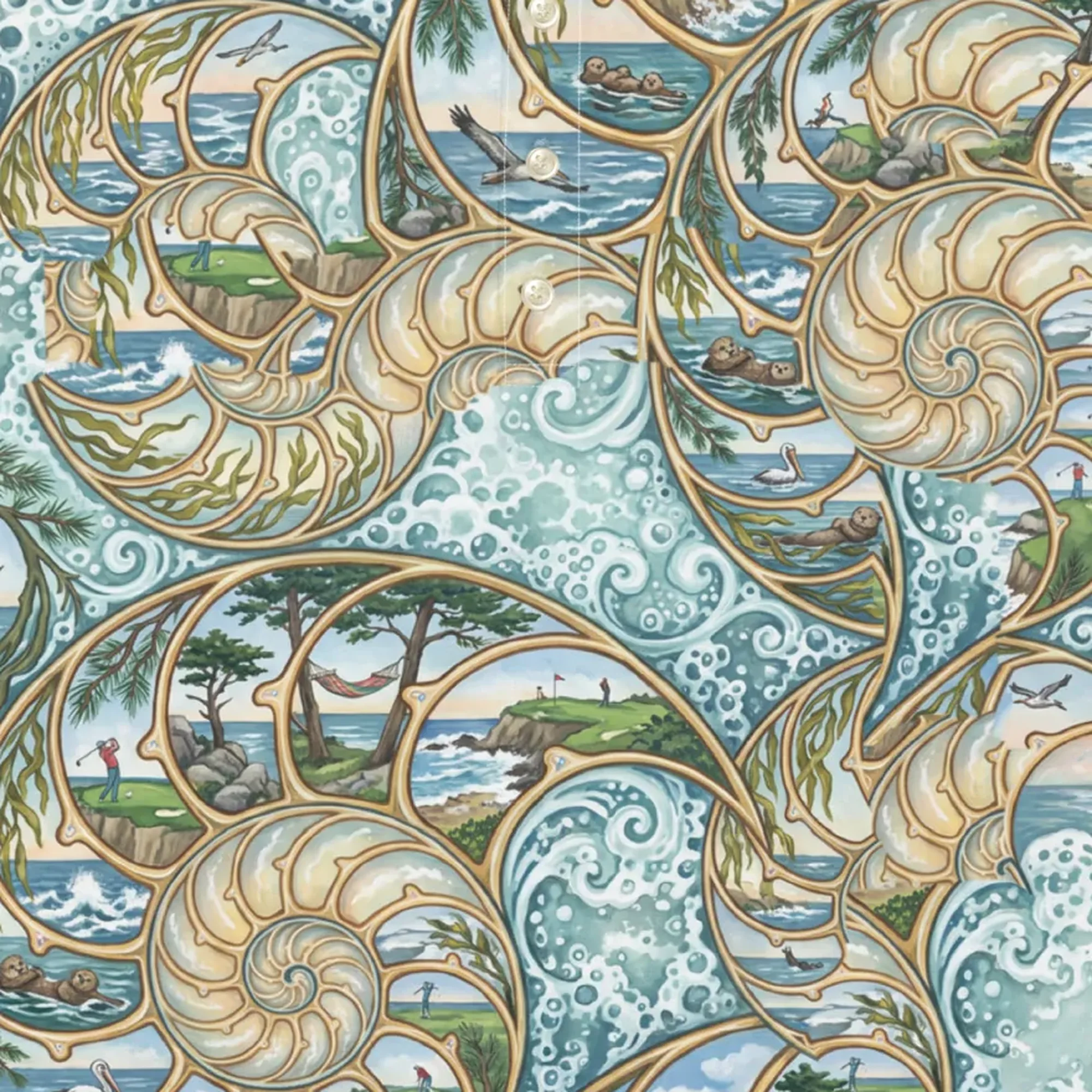 Monterey Nautilus Golf Polo thumbnail, Detail