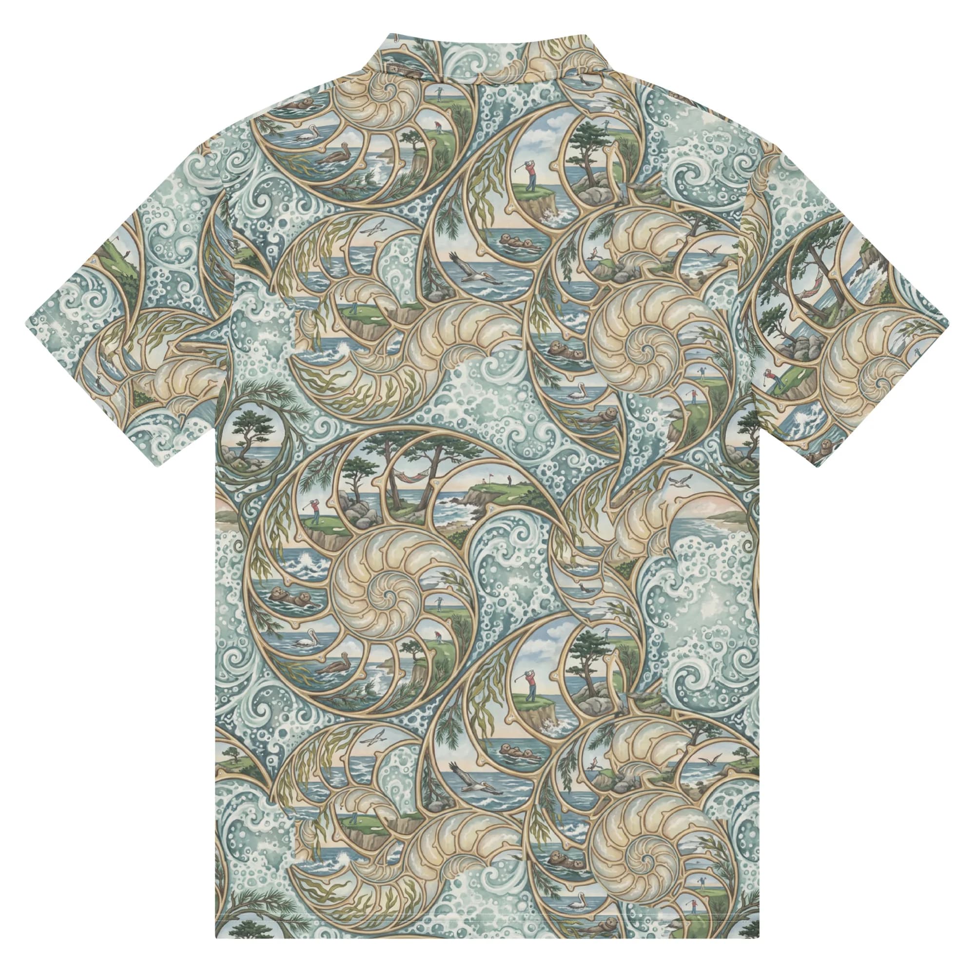 Monterey Nautilus Sun-Washed Golf Polo thumbnail, Back