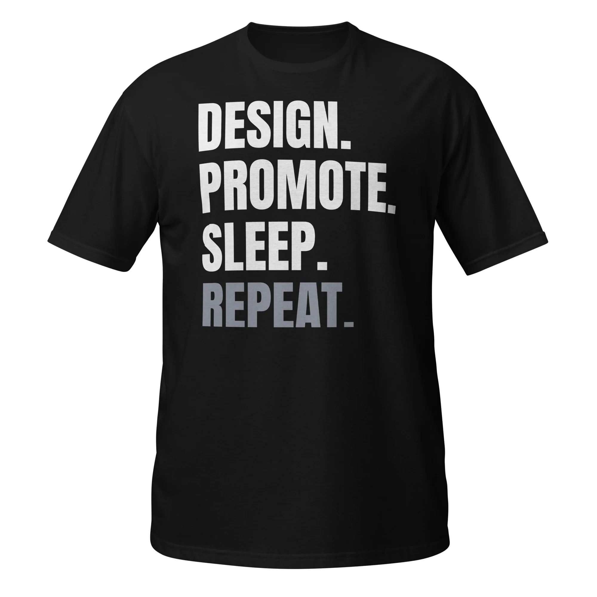 INTERNET ASSETS Design. Promote. Sleep. Repeat. Tee thumbnail, Black