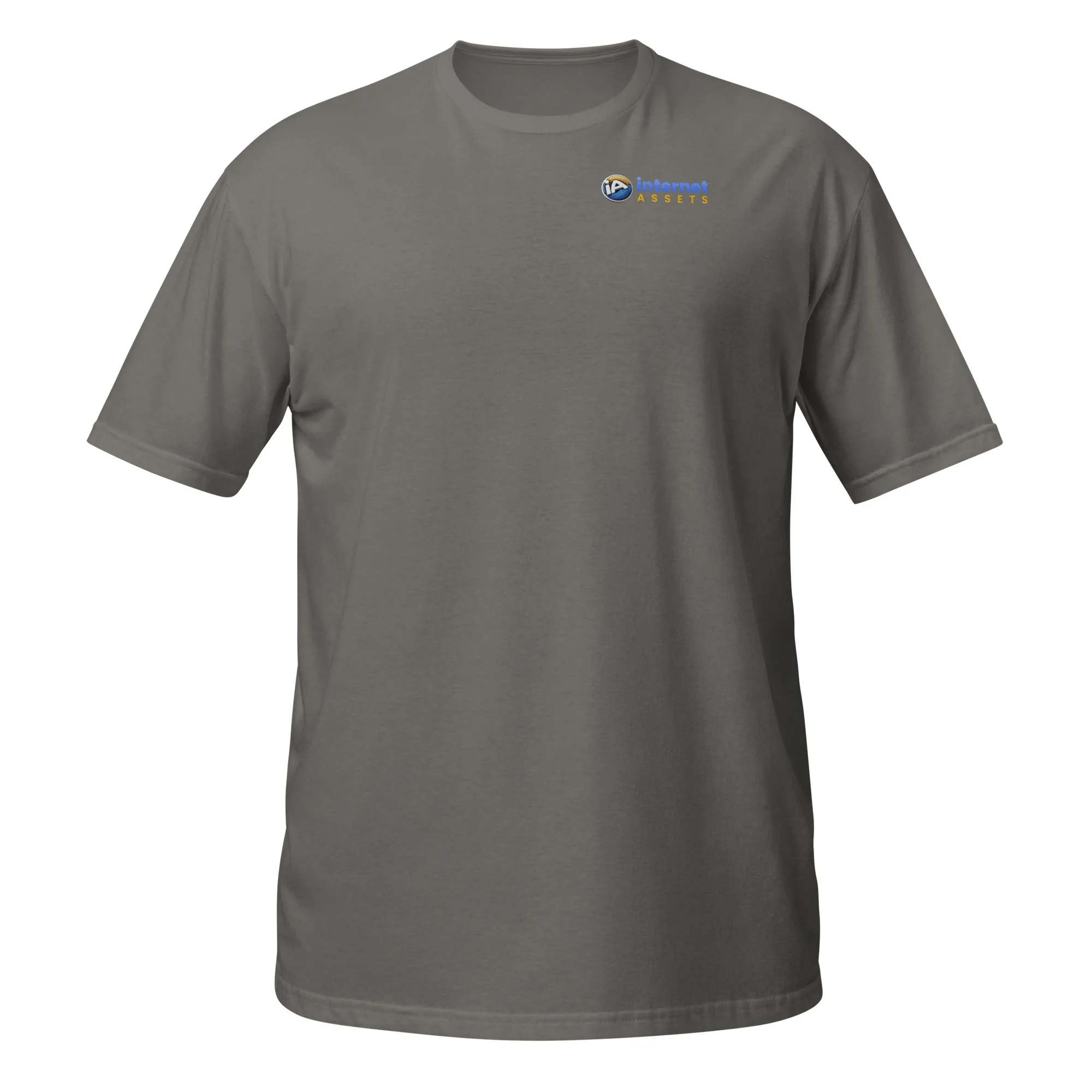 INTERNET ASSETS Logo Left Chest Tee thumbnail, Charcoal
