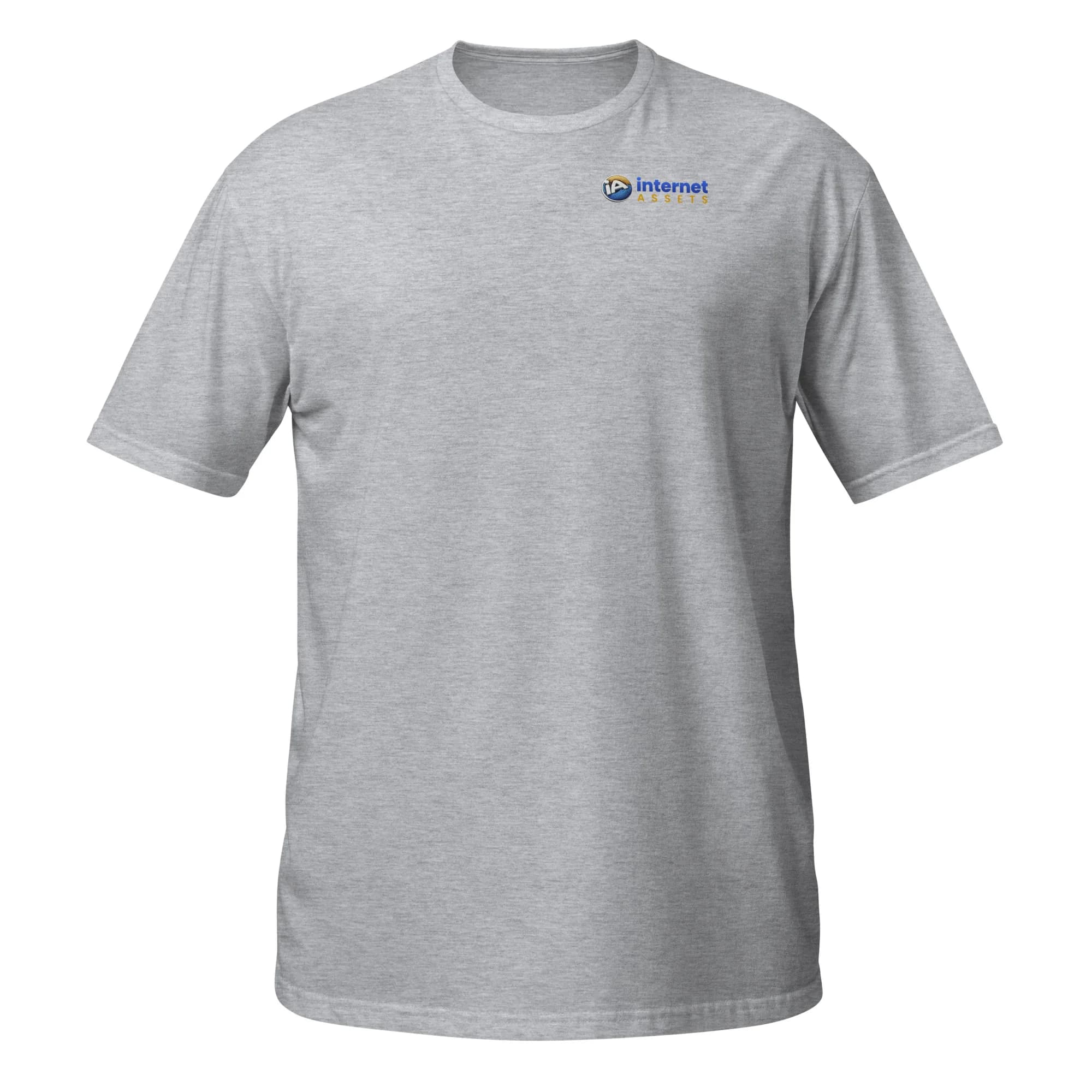 INTERNET ASSETS Logo Left Chest Tee thumbnail, Sport Grey