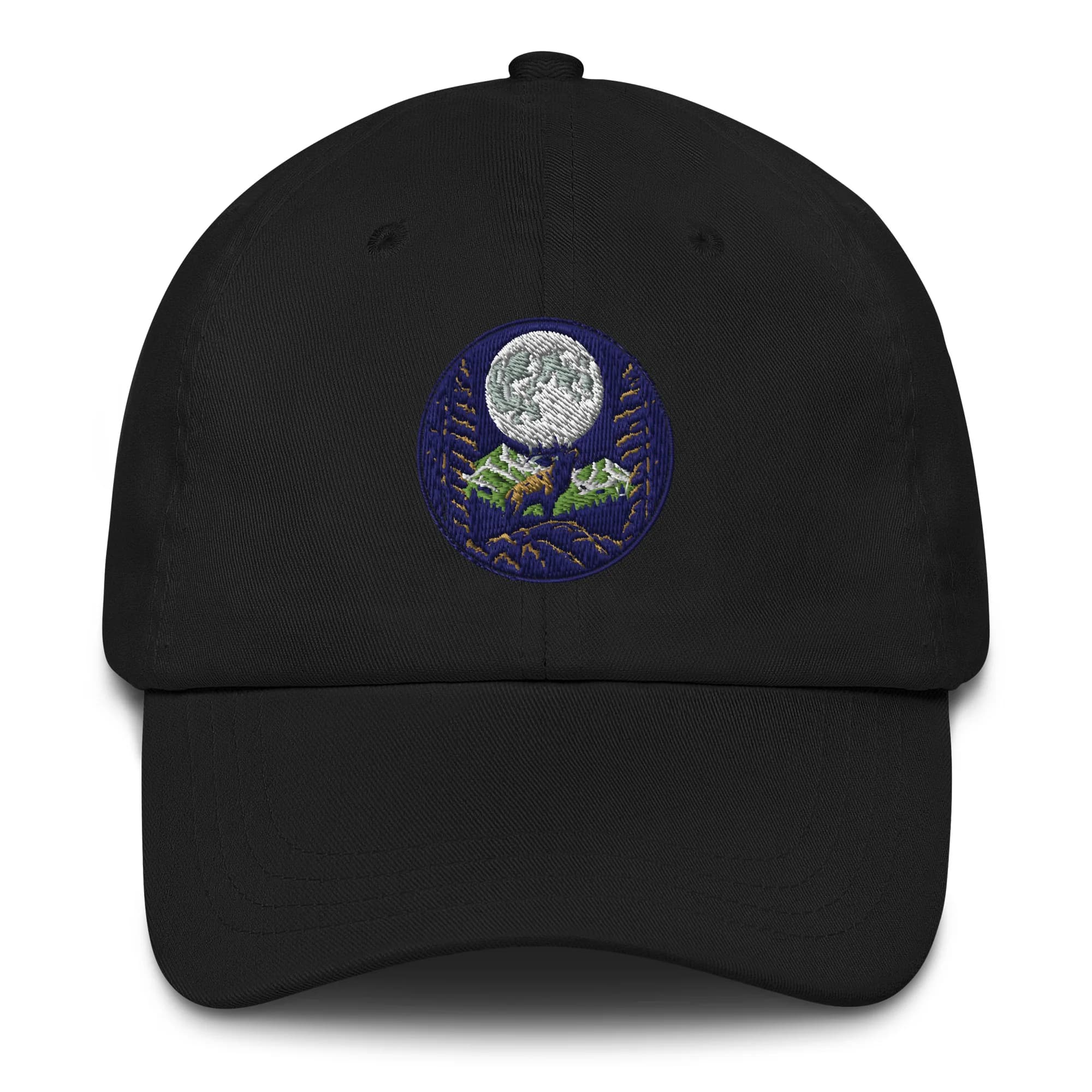 MTN High Hunter's Moon Badge Classic Dad Hat — Black