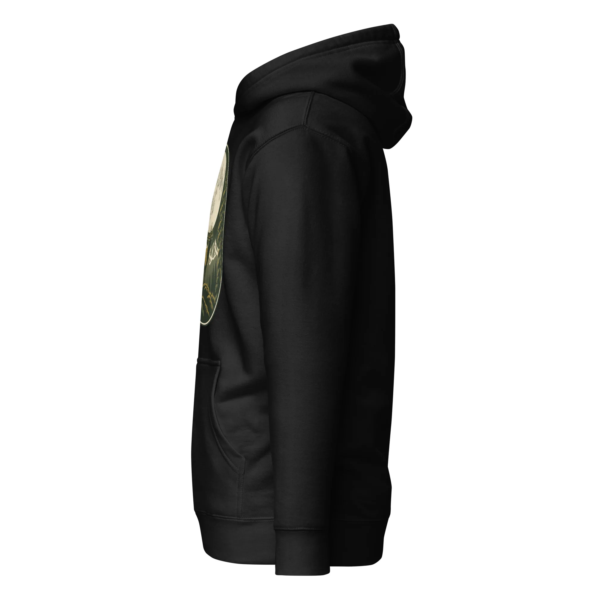 MTN High Hunter's Moon Badge Premium Pullover Hoodie thumbnail, Side