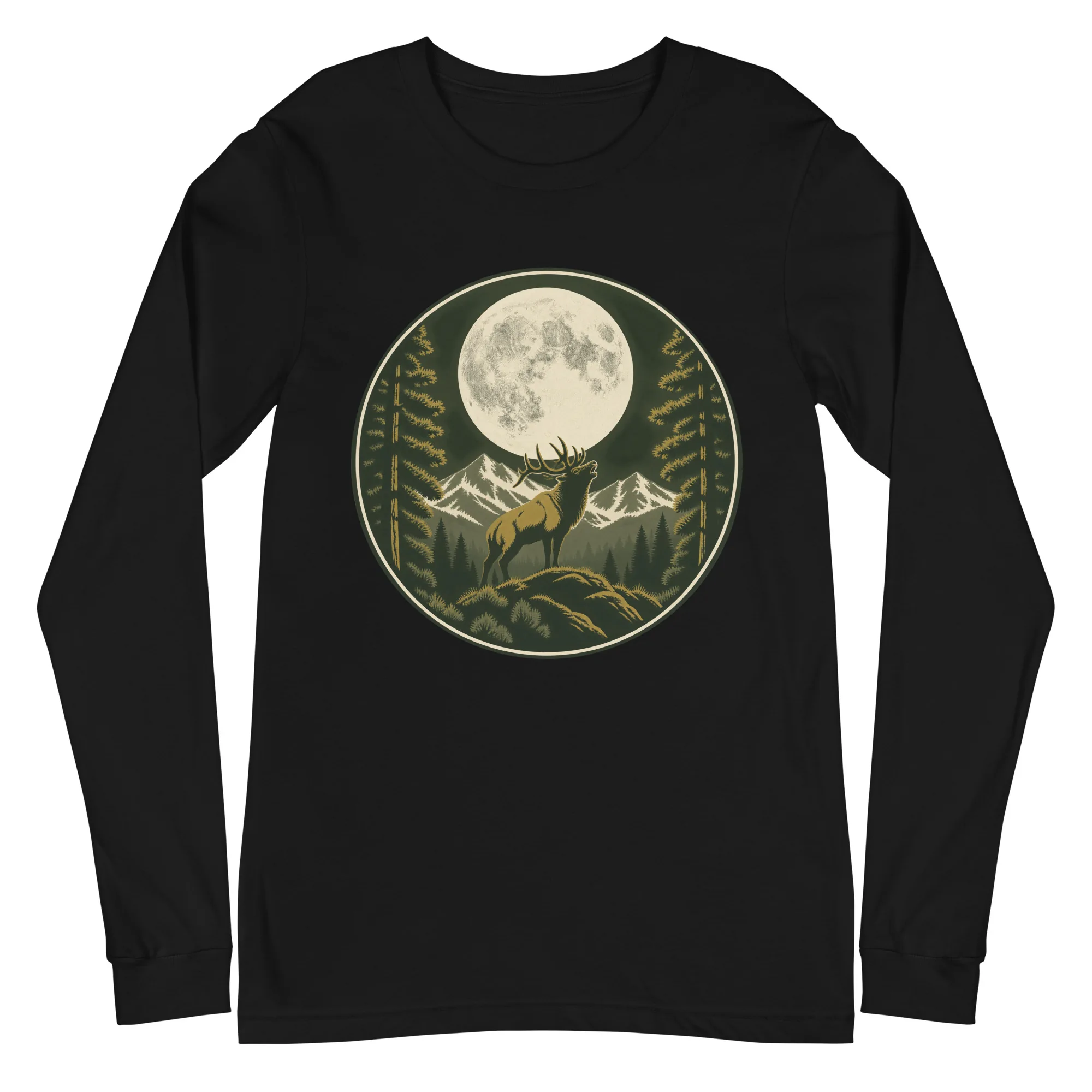 MTN High Hunter's Moon Badge Long Sleeve Tee — Black