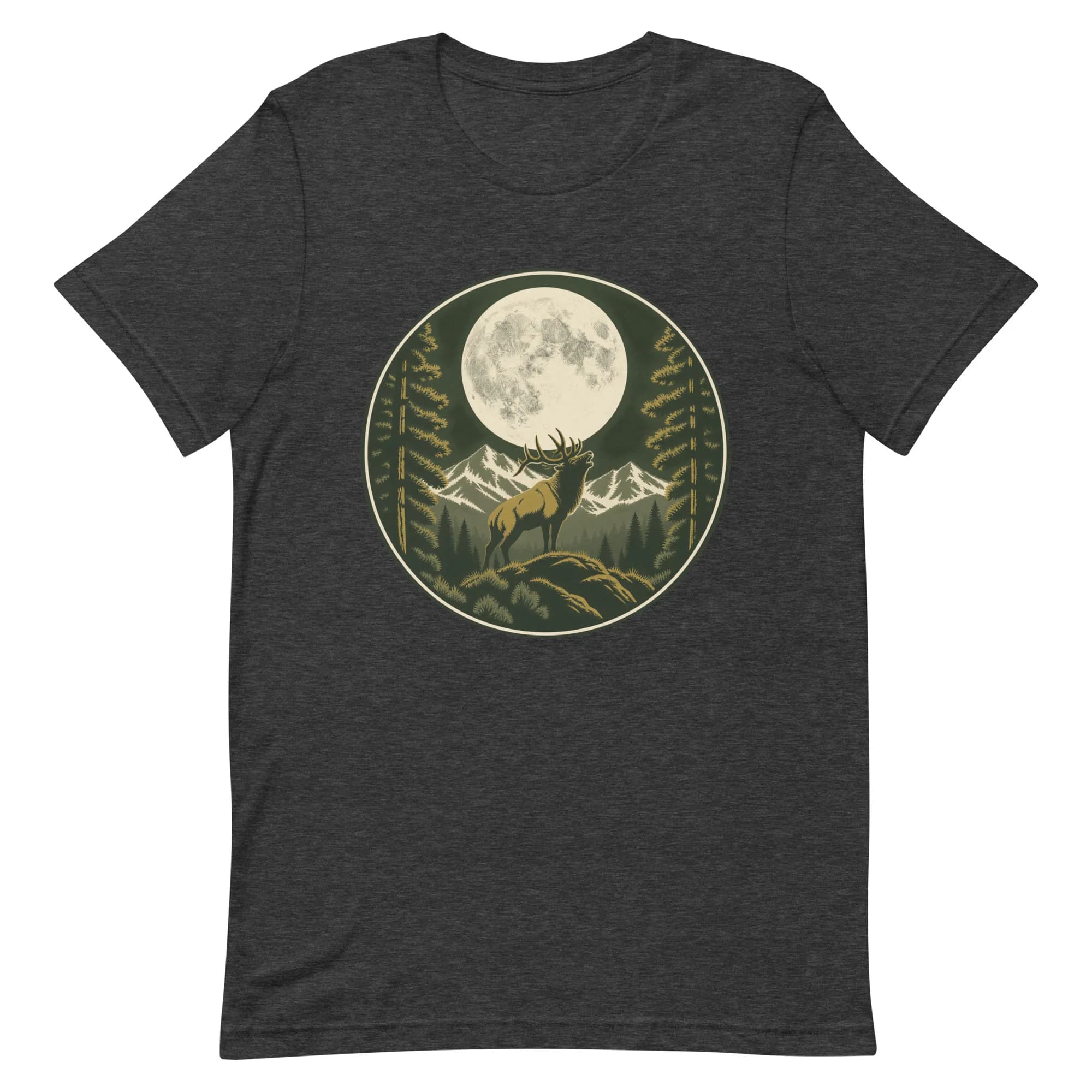 MTN High Hunter's Moon Badge Tee thumbnail, Dark Grey Heather