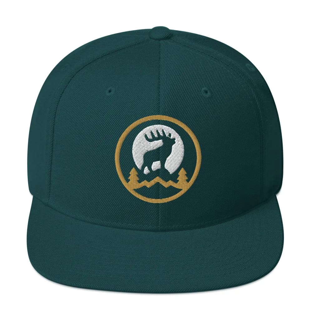 MTN High Hunter's Moon Embroidered Trucker Hat (Yupoong 6089M) thumbnail, Spruce
