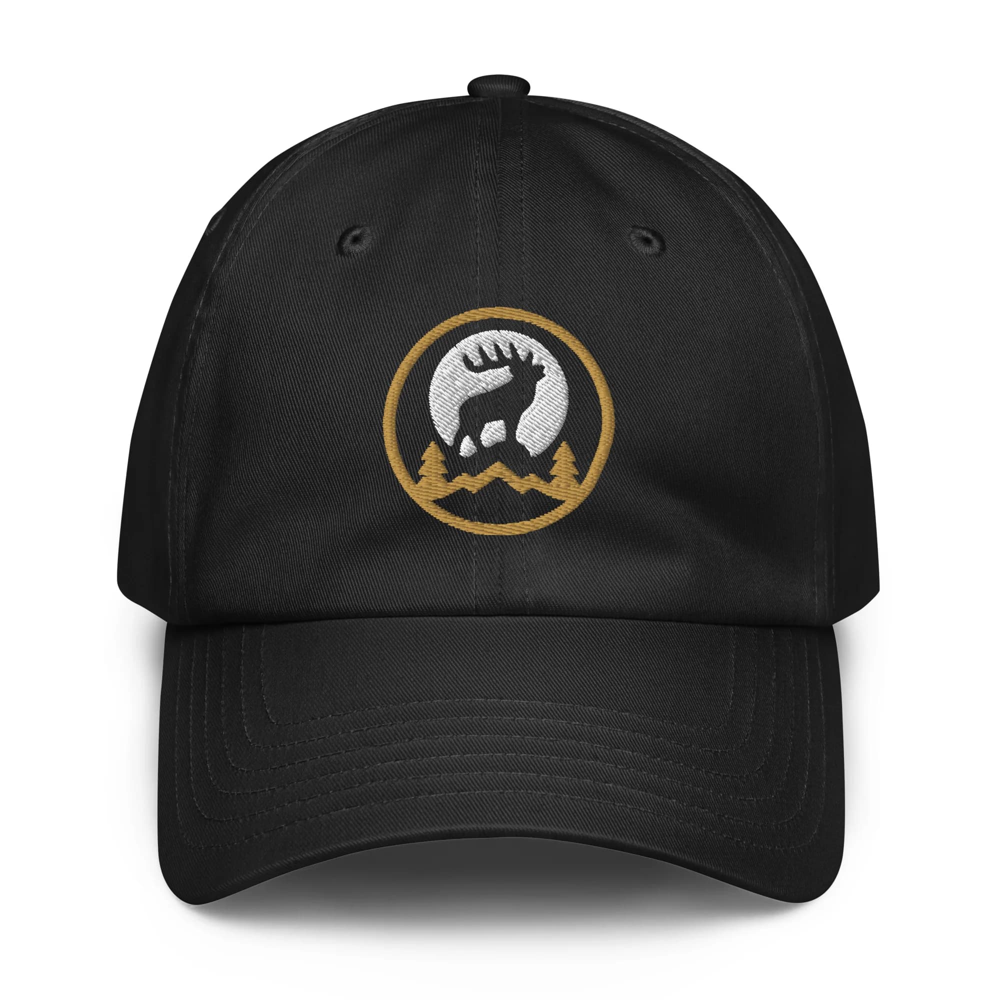 MTN High Hunter's Moon Embroidered Under Armour Dad Hat — Black