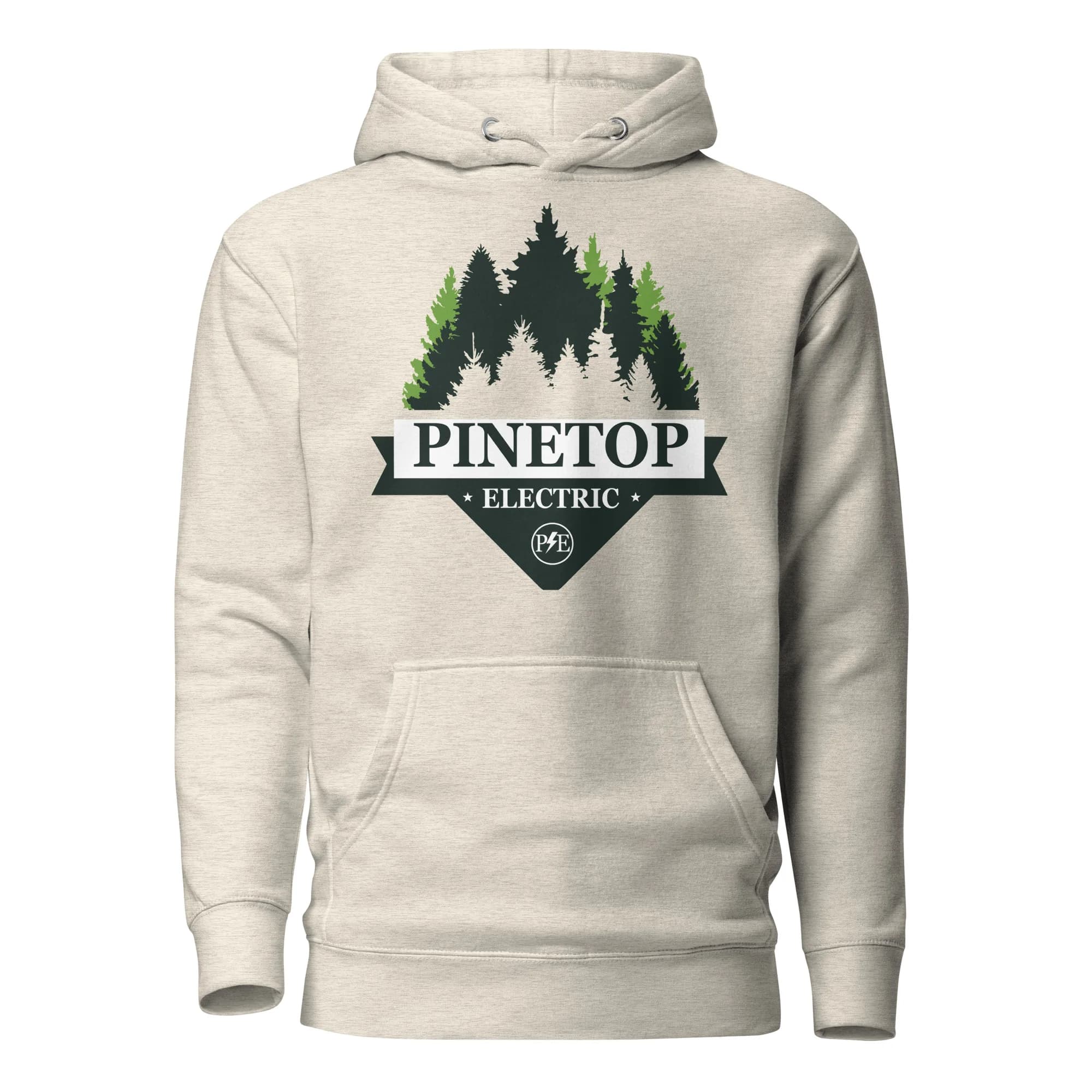 Pinetop Electric Logo Hoodie thumbnail, Oatmeal Heather