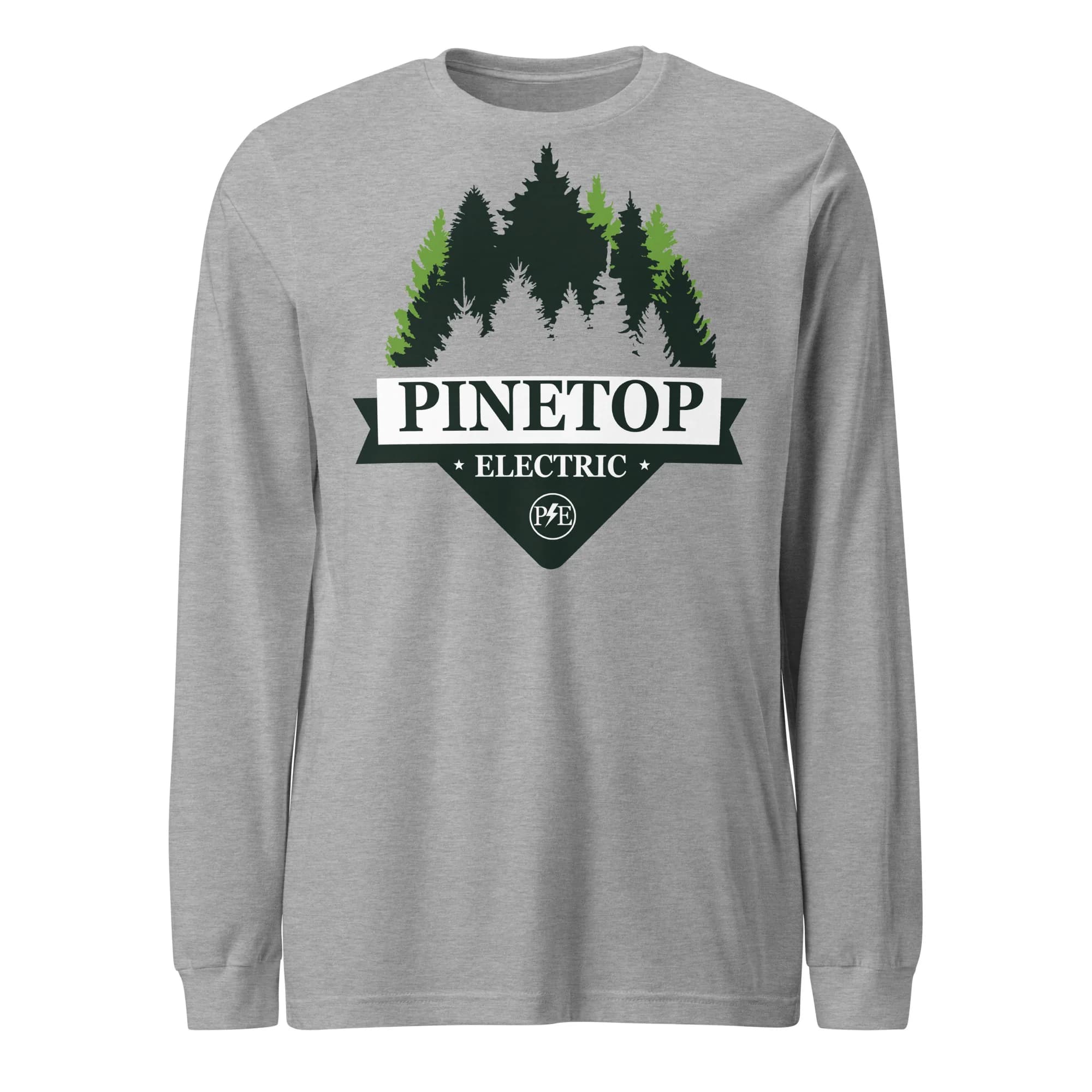 Pinetop Electric Logo Long Sleeve Tee thumbnail, Athletic Heather