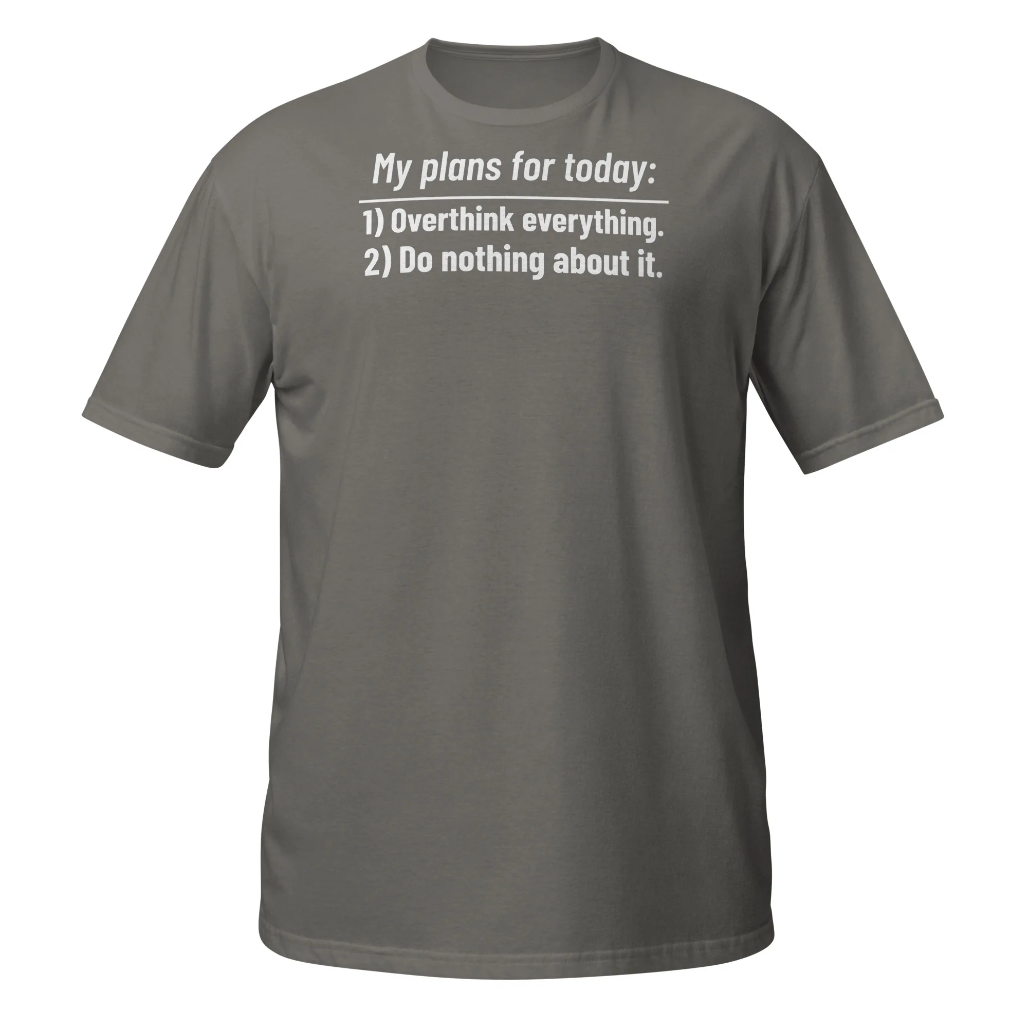 My Plans for Today Tee thumbnail, Charcoal
