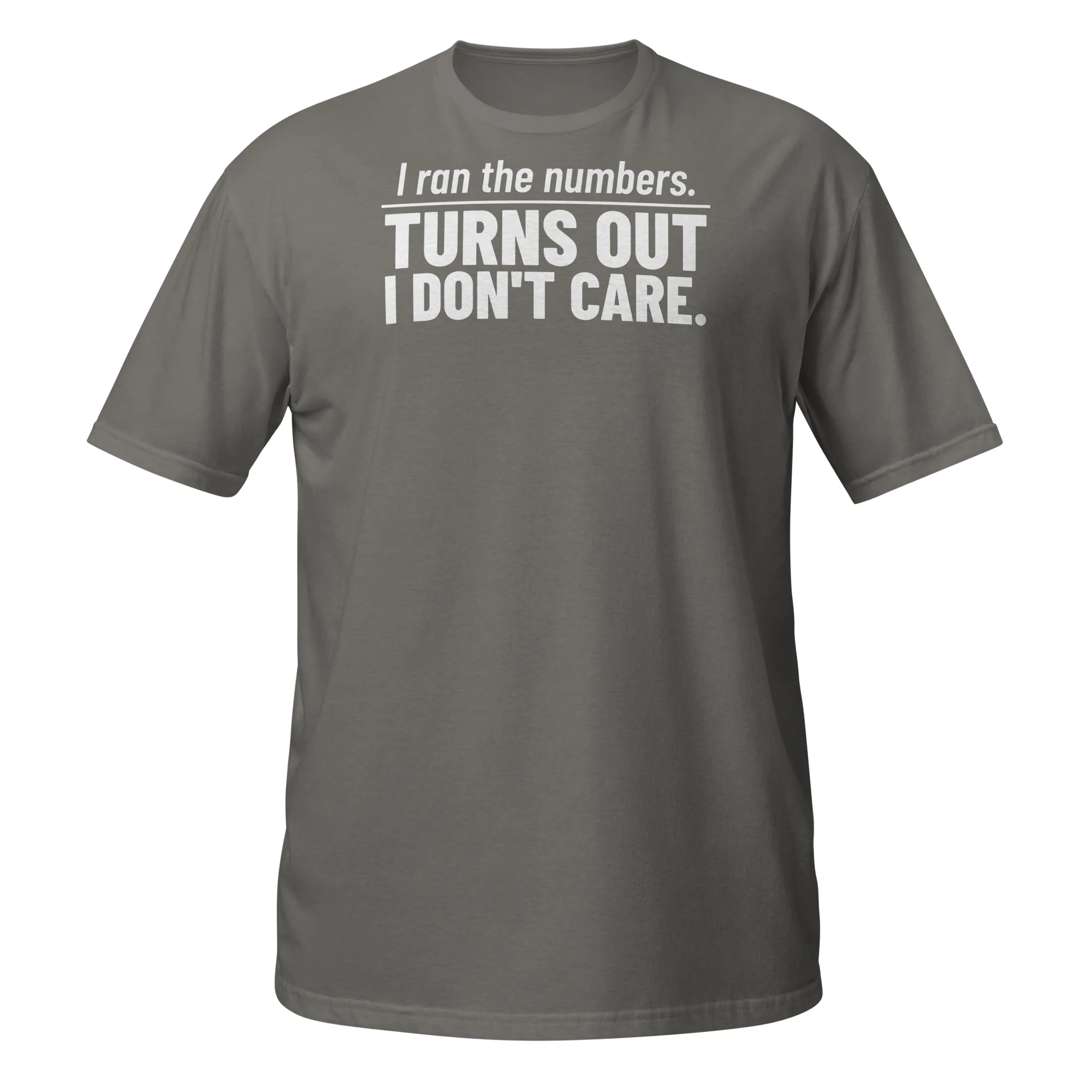 I Ran the Numbers Tee thumbnail, Charcoal