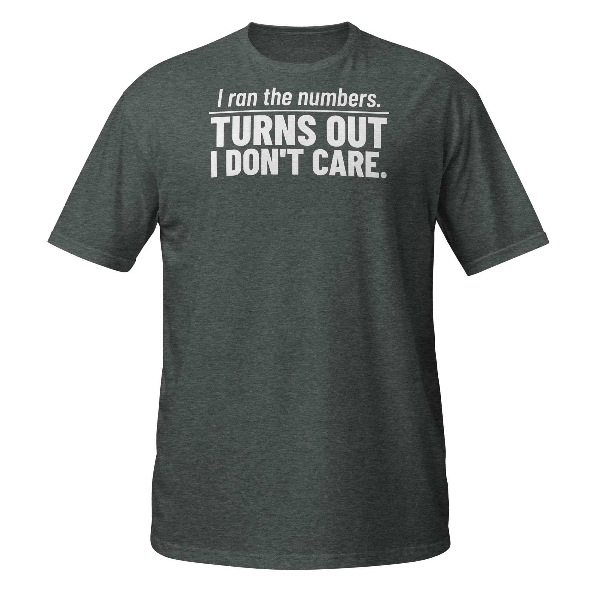I Ran the Numbers Tee thumbnail, Dark Heather