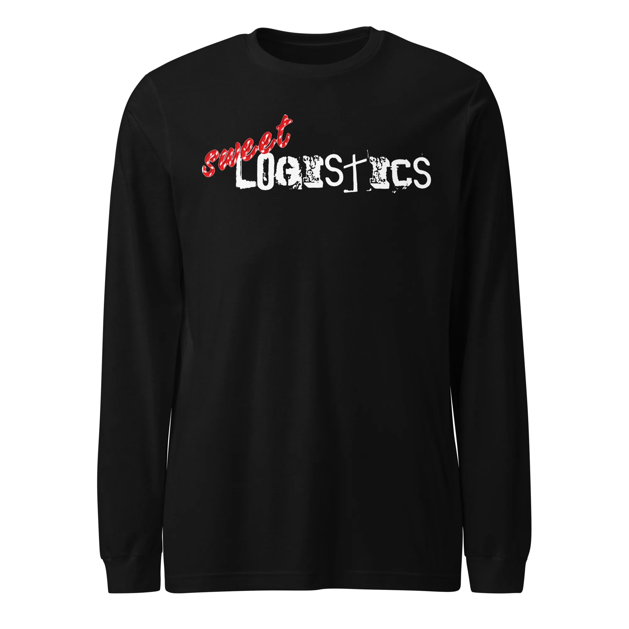 Sweet Logistics Black Logo Long Sleeve Tee — Black