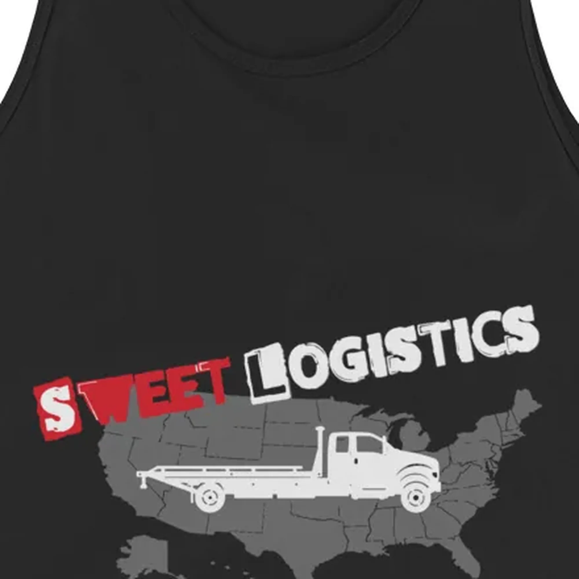 Sweet Logistics Black Logo Tank Top thumbnail, Detail