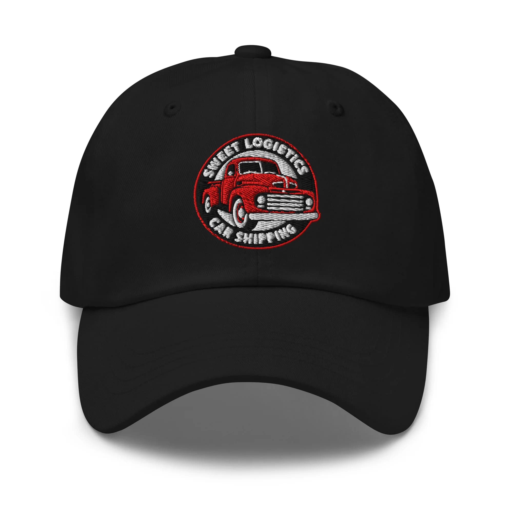 Sweet Logistics Embroidered Dad Hat thumbnail, Black