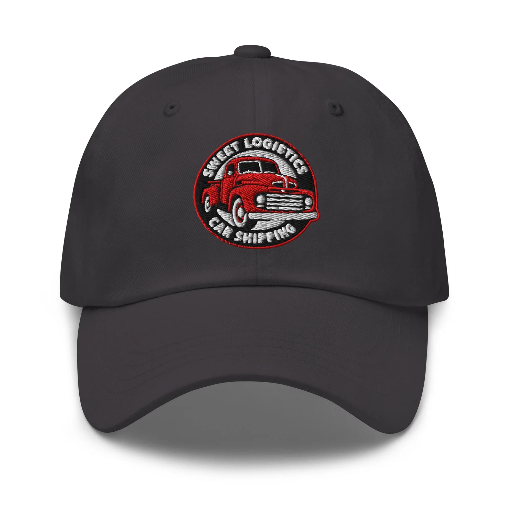 Sweet Logistics Embroidered Dad Hat thumbnail, Dark Grey