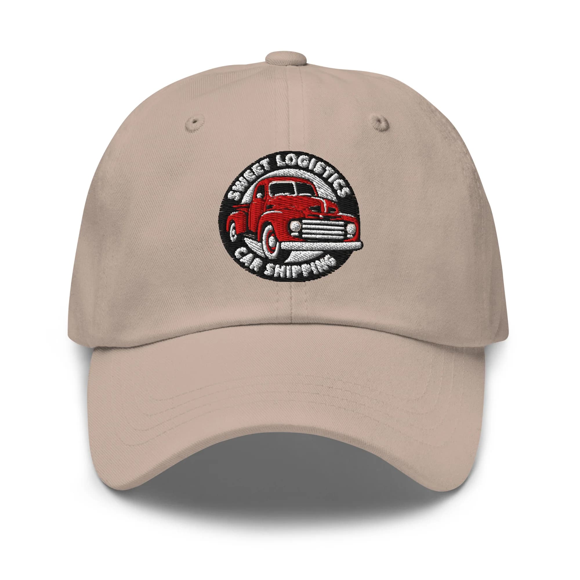 Sweet Logistics Embroidered Dad Hat thumbnail, Stone
