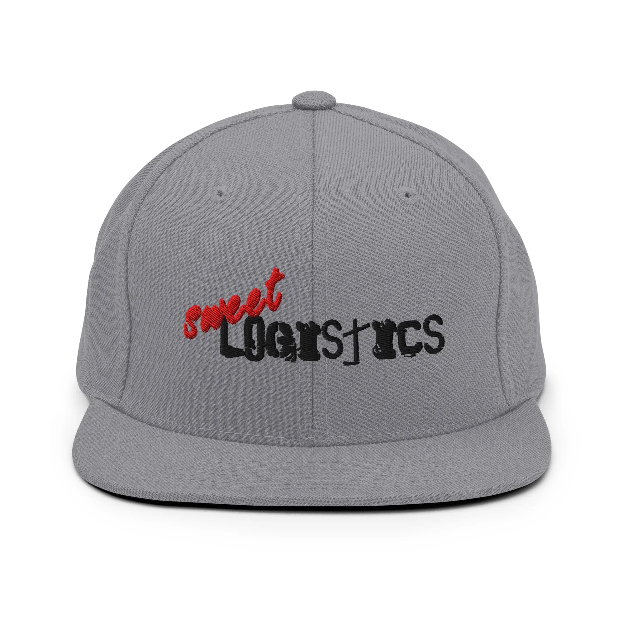 Sweet Logistics Embroidered Snapback thumbnail, Silver