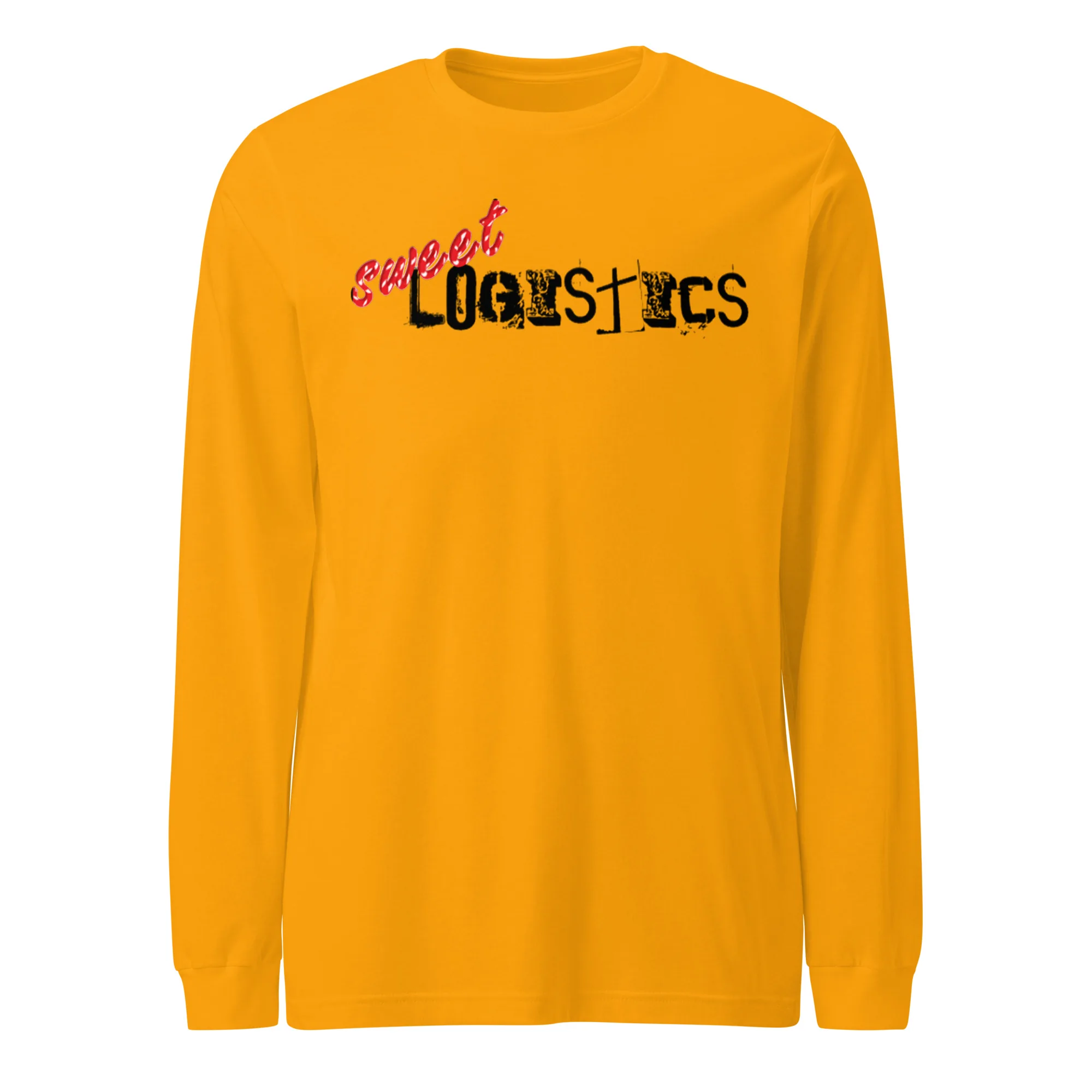 Sweet Logistics Logo Long Sleeve Tee thumbnail, Gold