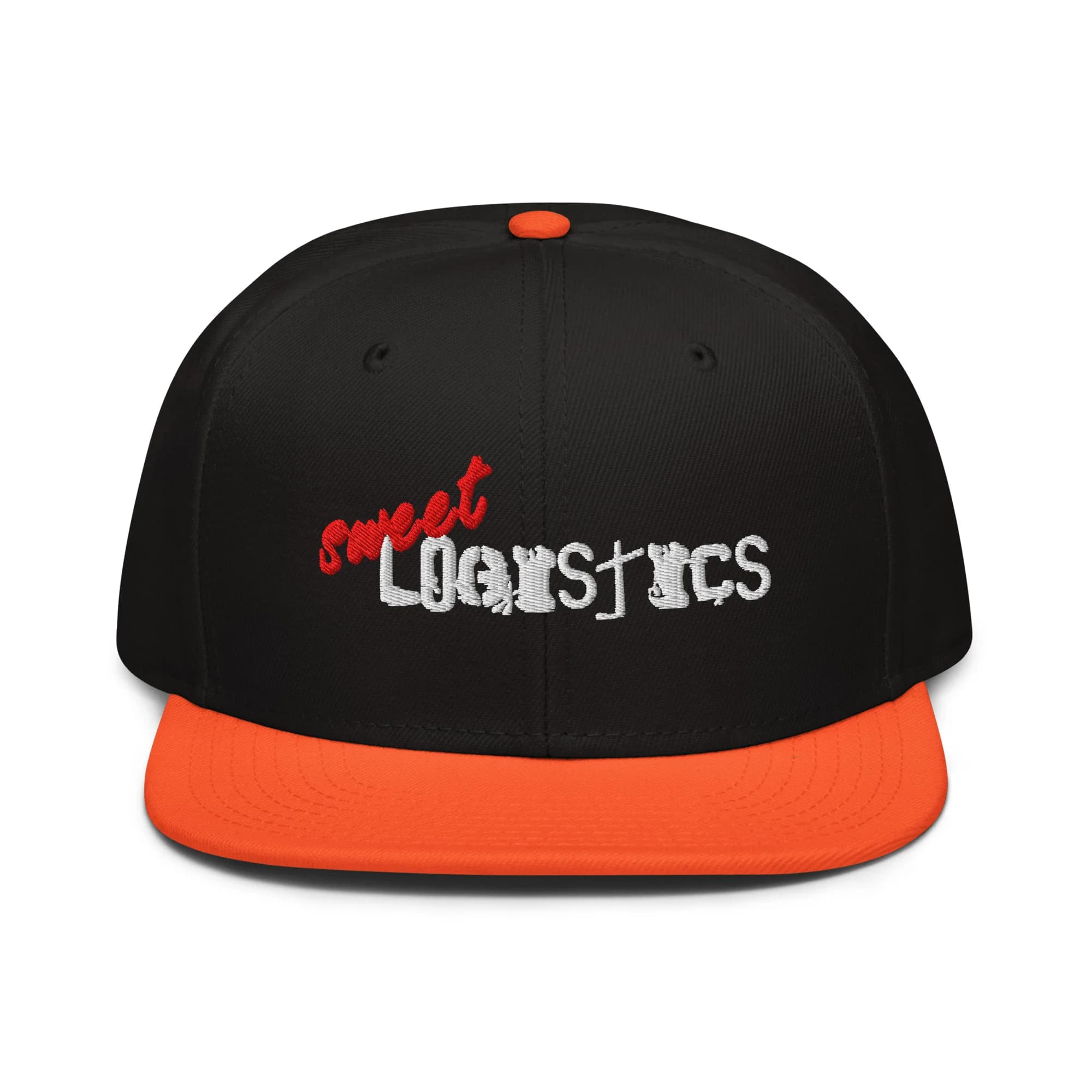 Sweet Logistics Logo Snapback thumbnail, Orange / Black / Black