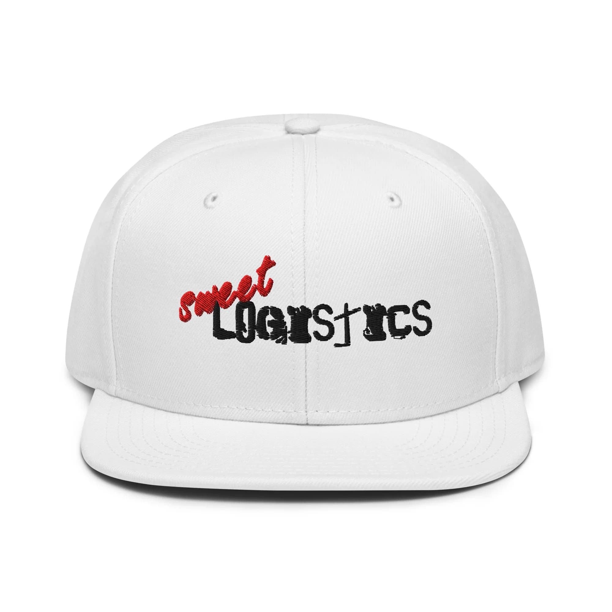 Sweet Logistics Logo Snapback — White