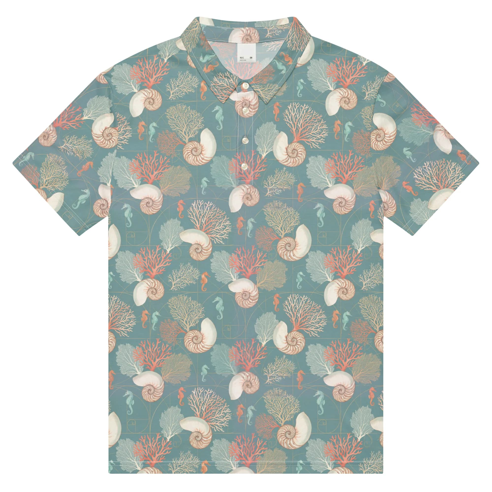 Fibonacci Reef Golf Polo (Polo)