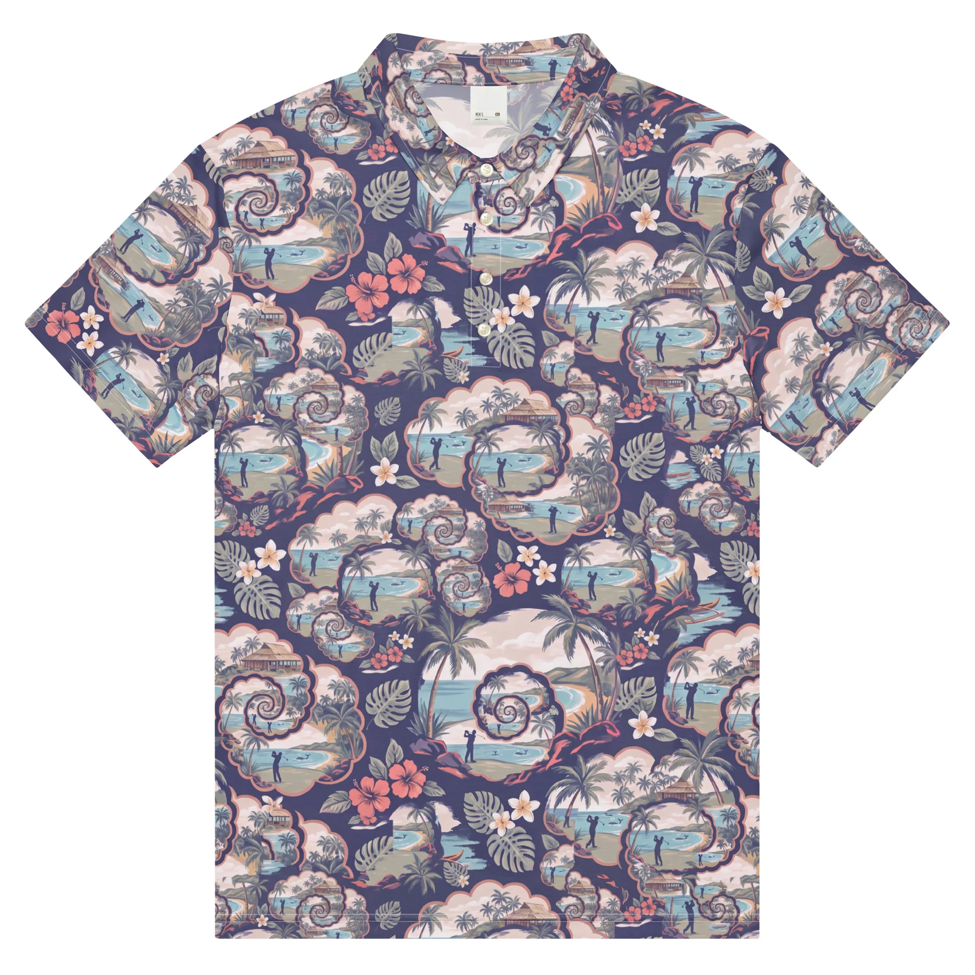 Kapalua Fractal Windows Golf Polo (Polo)
