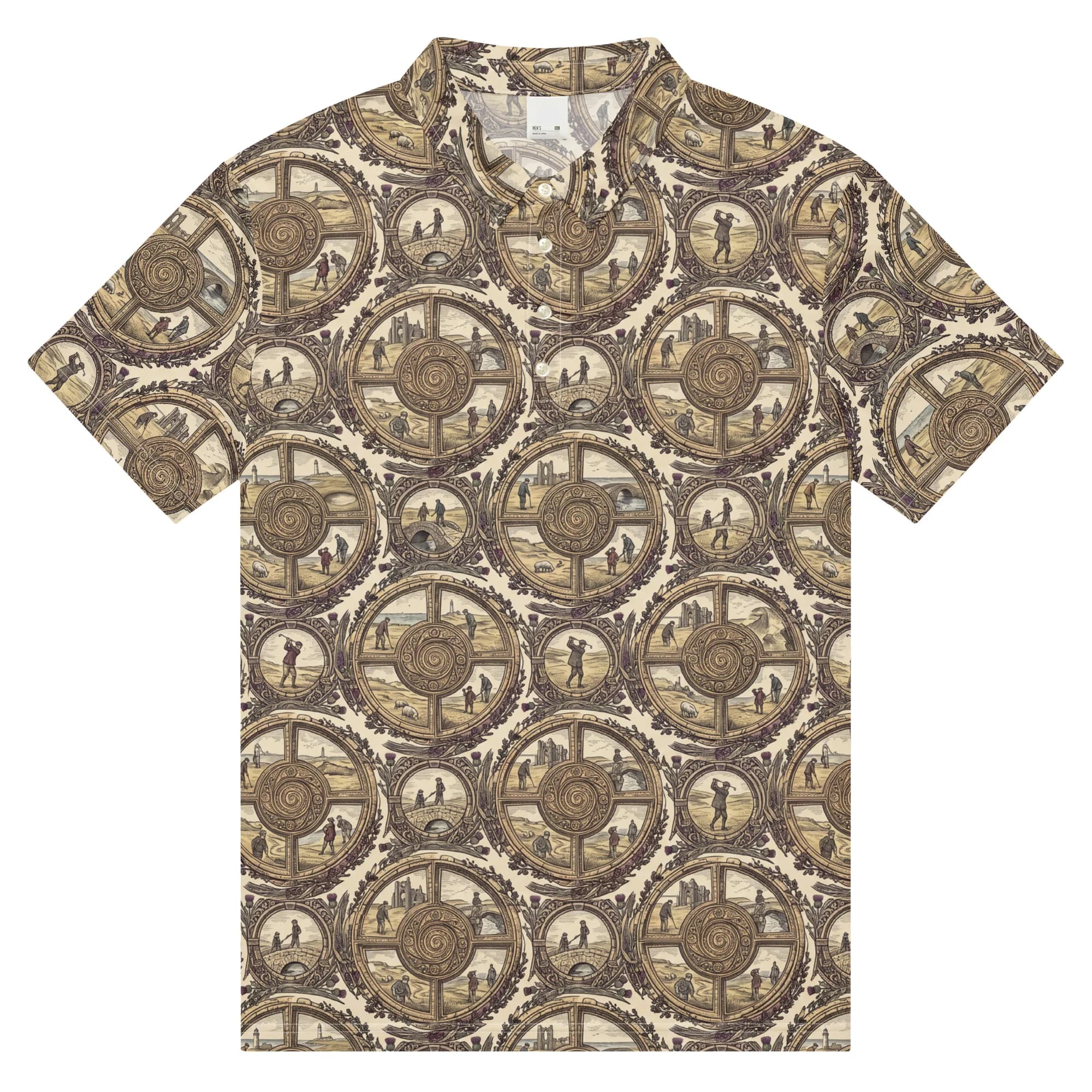 Links Golden Spiral Golf Polo (Polo)