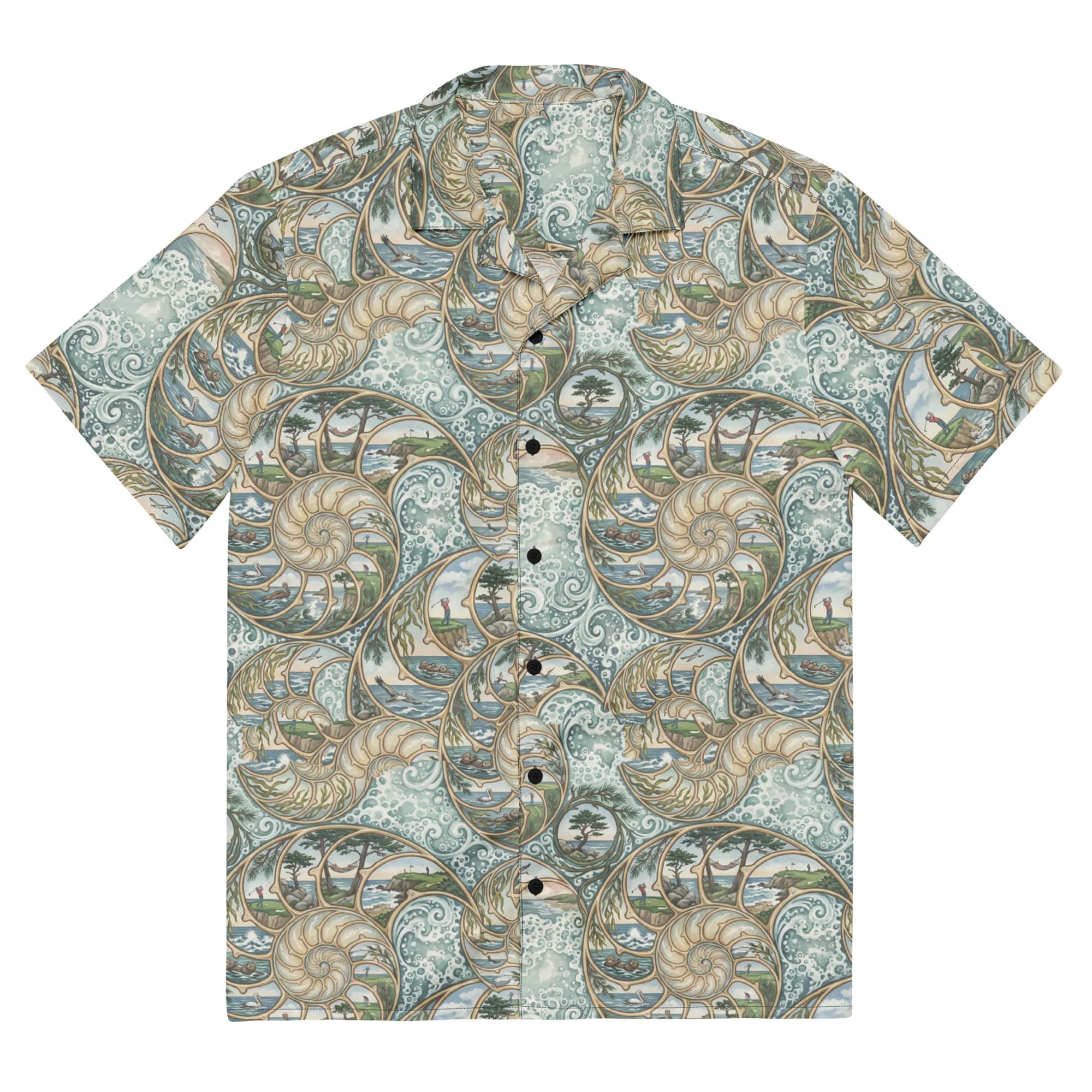 Monterey Nautilus Sun-Washed Golf Button Shirt (Button shirt)