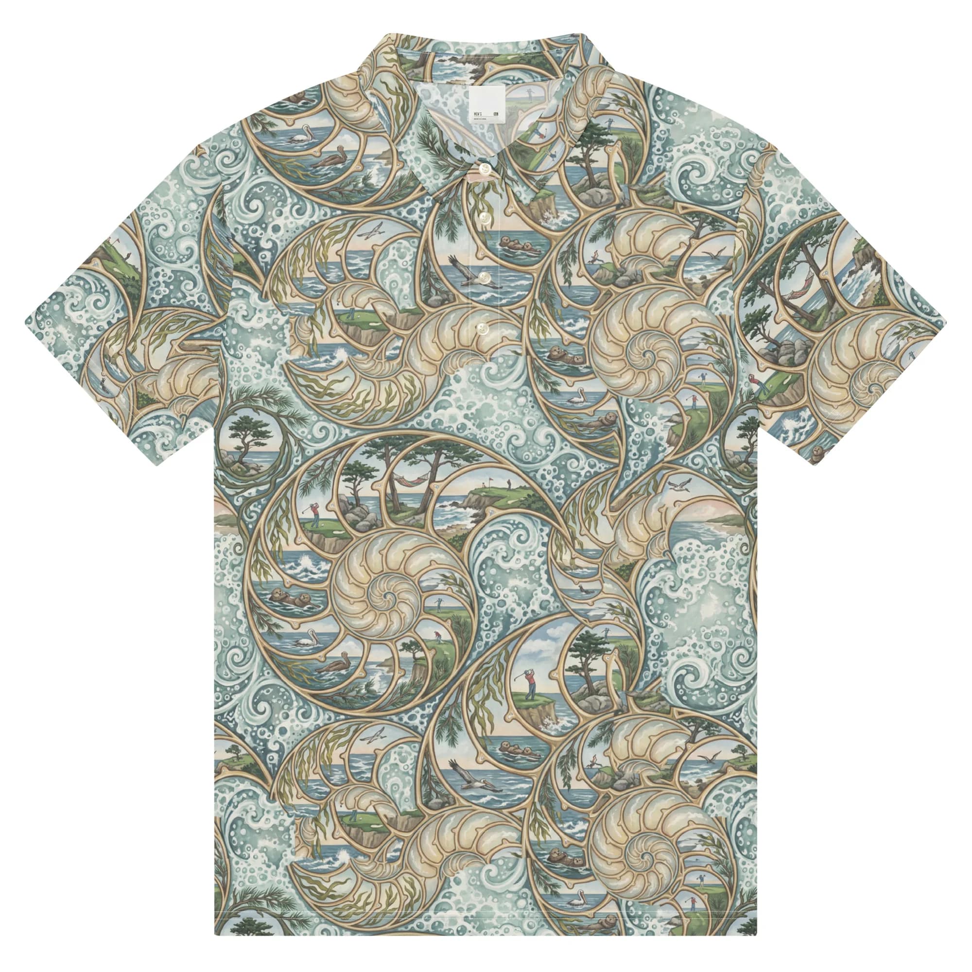 Monterey Nautilus Sun-Washed Golf Polo (Polo)