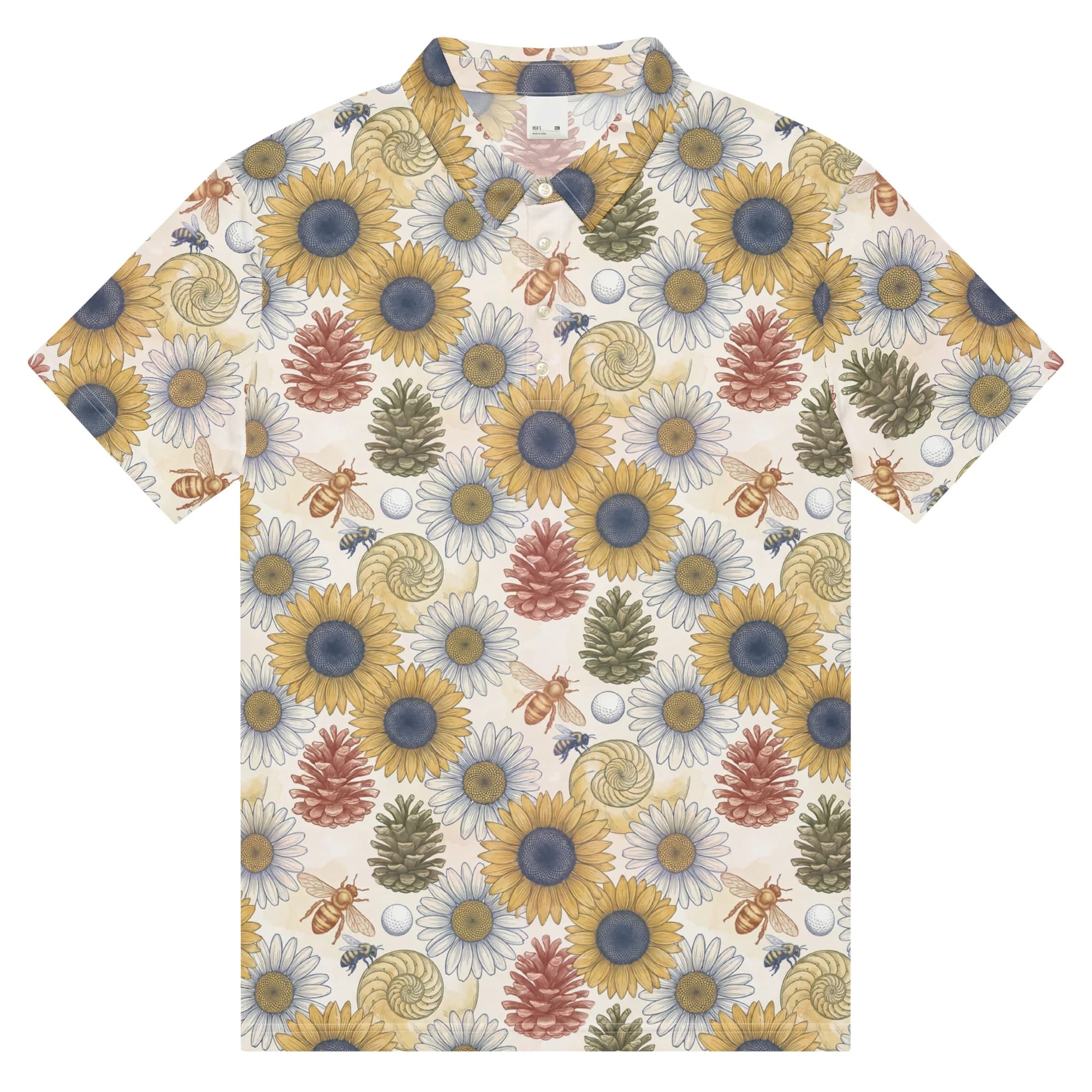Phyllotaxis Bloom Golf Polo (Polo)