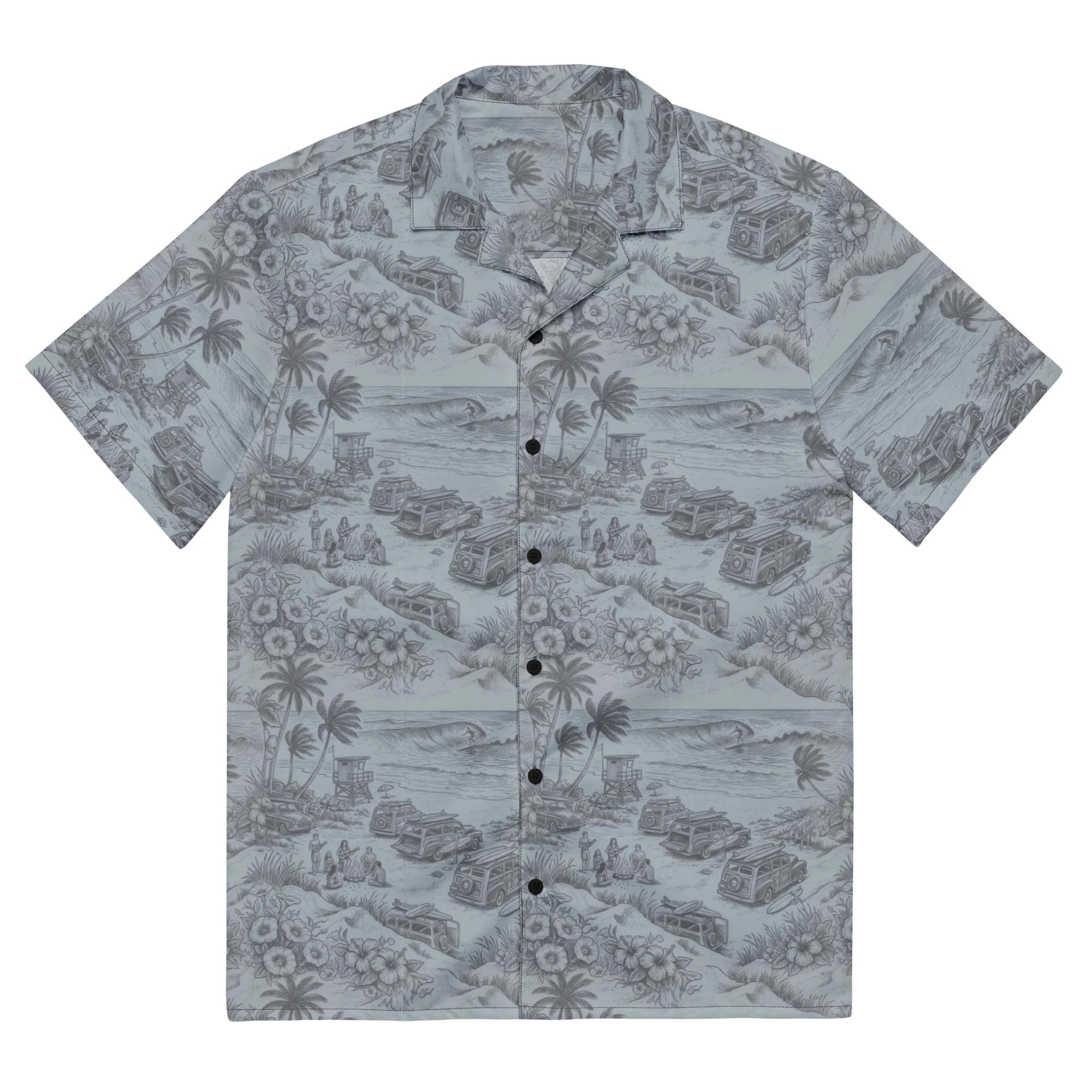 Dawn Patrol Woodie Aloha Button Shirt (Button shirt)