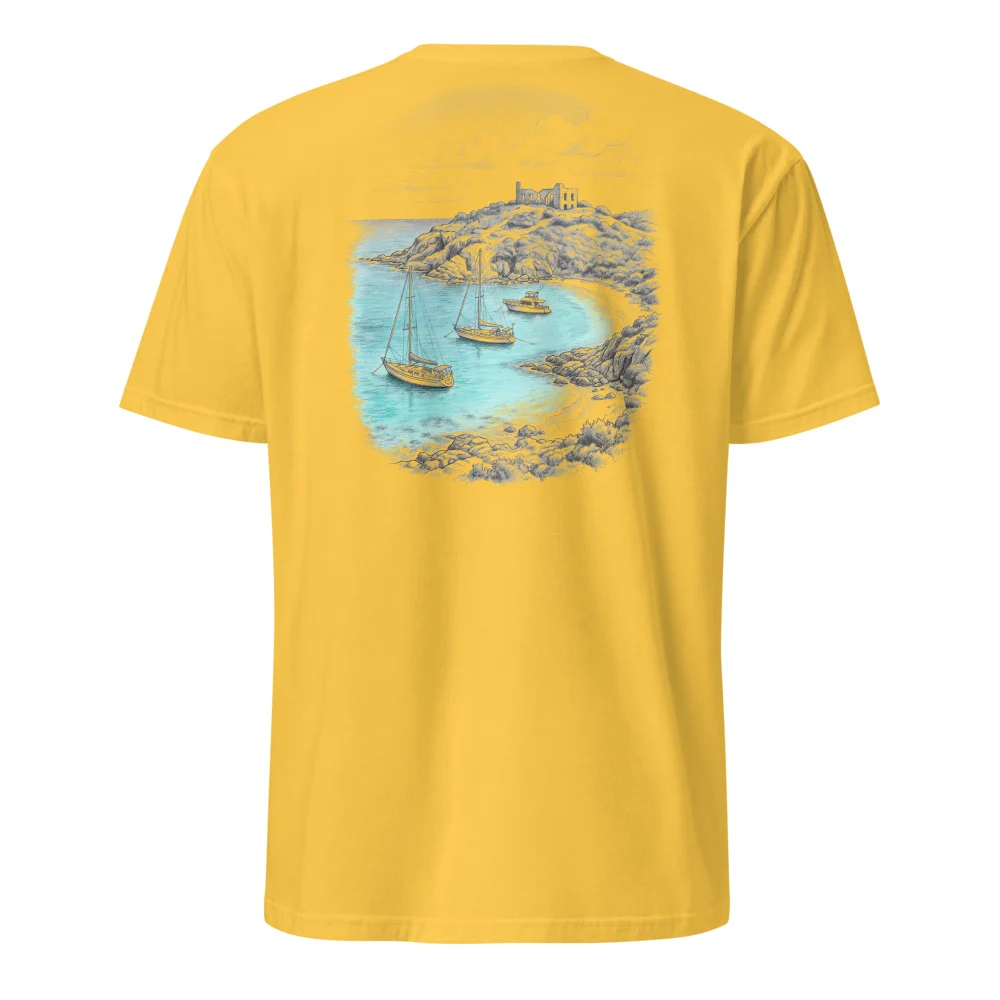 Culebrita Lighthouse Pencil Sketch Tee thumbnail, Daisy
